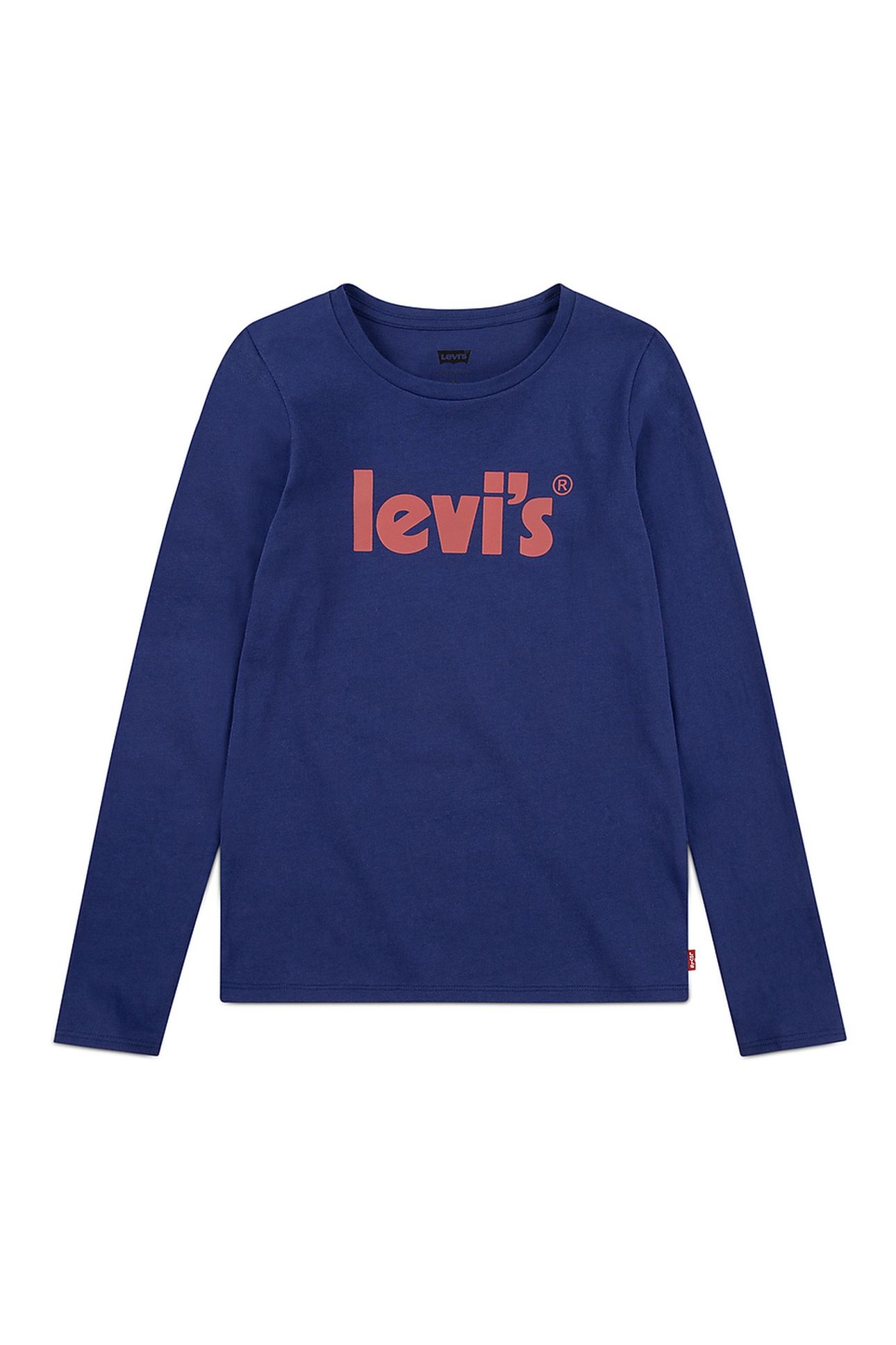 GIRLS LS POSTER LOGO TOP TWILIGHT BLUE 1