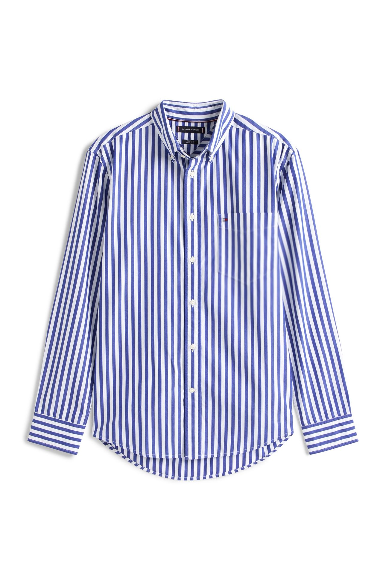 FLEX POPLIN BOLD SHIRT WEDGE BLUE/STRIPE 3