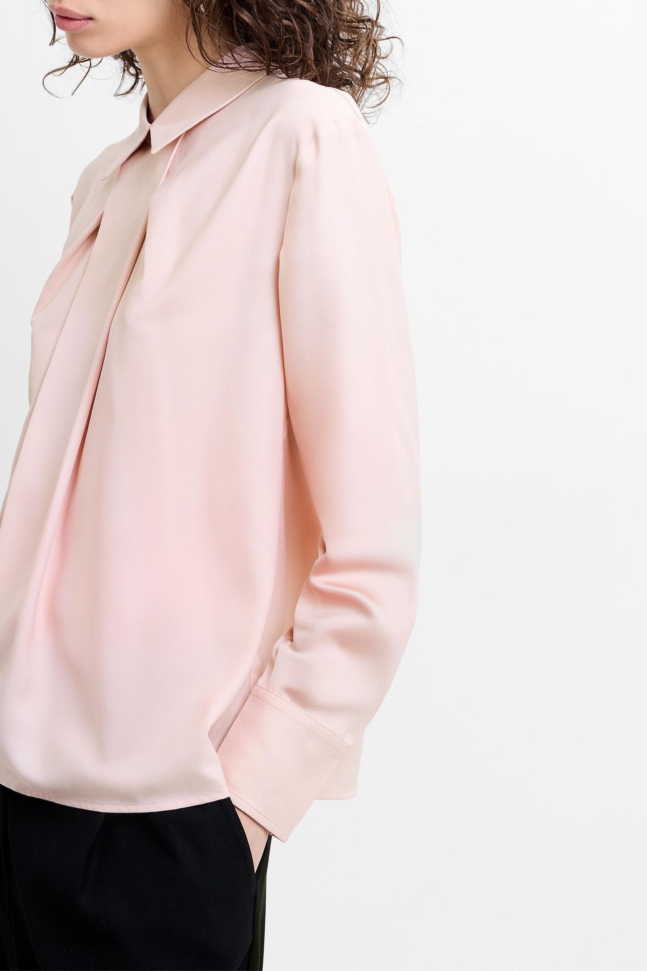 MILA GGT PLEAT POPOVER SHIRT POWDER PINK 5