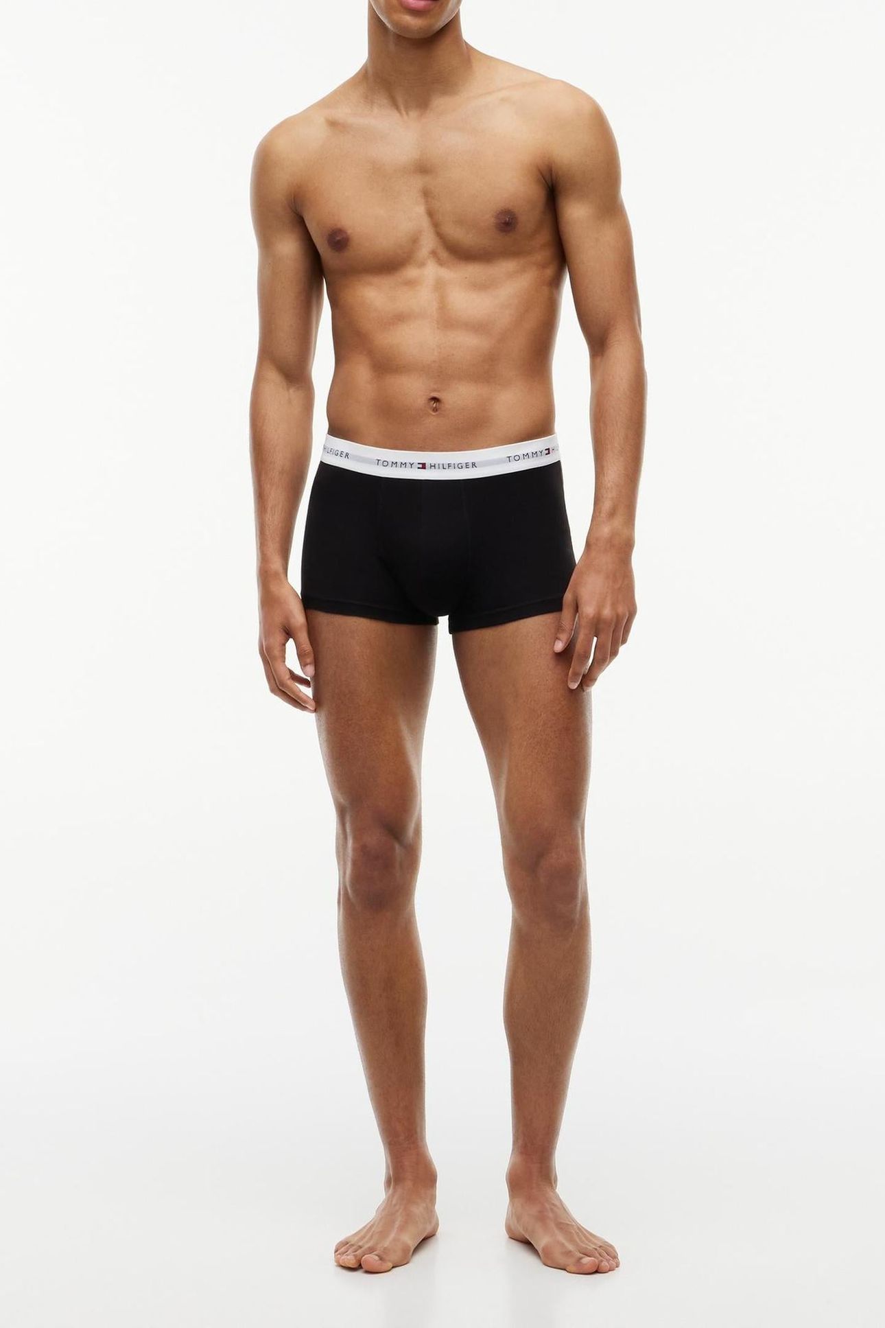 3-PACK LOW RISE TRUNK BLACK/WHITE/LIGHT GREY HEATHER 2