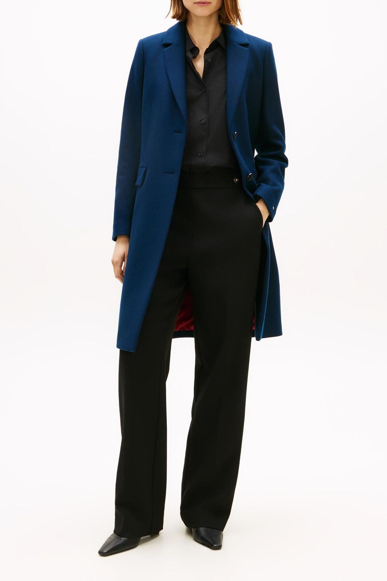 CLASSIC SB WOOL REG COAT DARK NIGHT NAVY 1