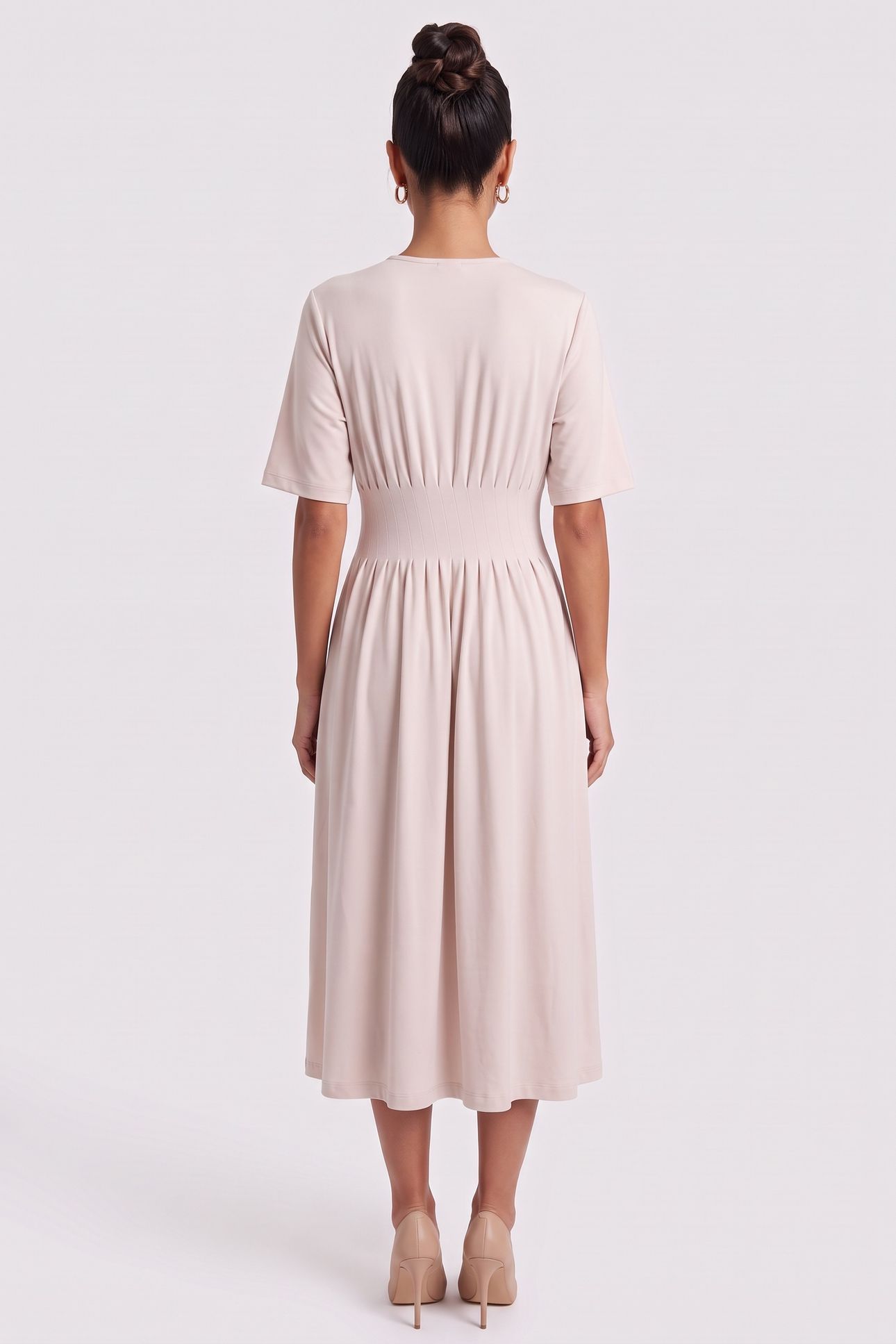 LA LEON DRESS BEIGE 2
