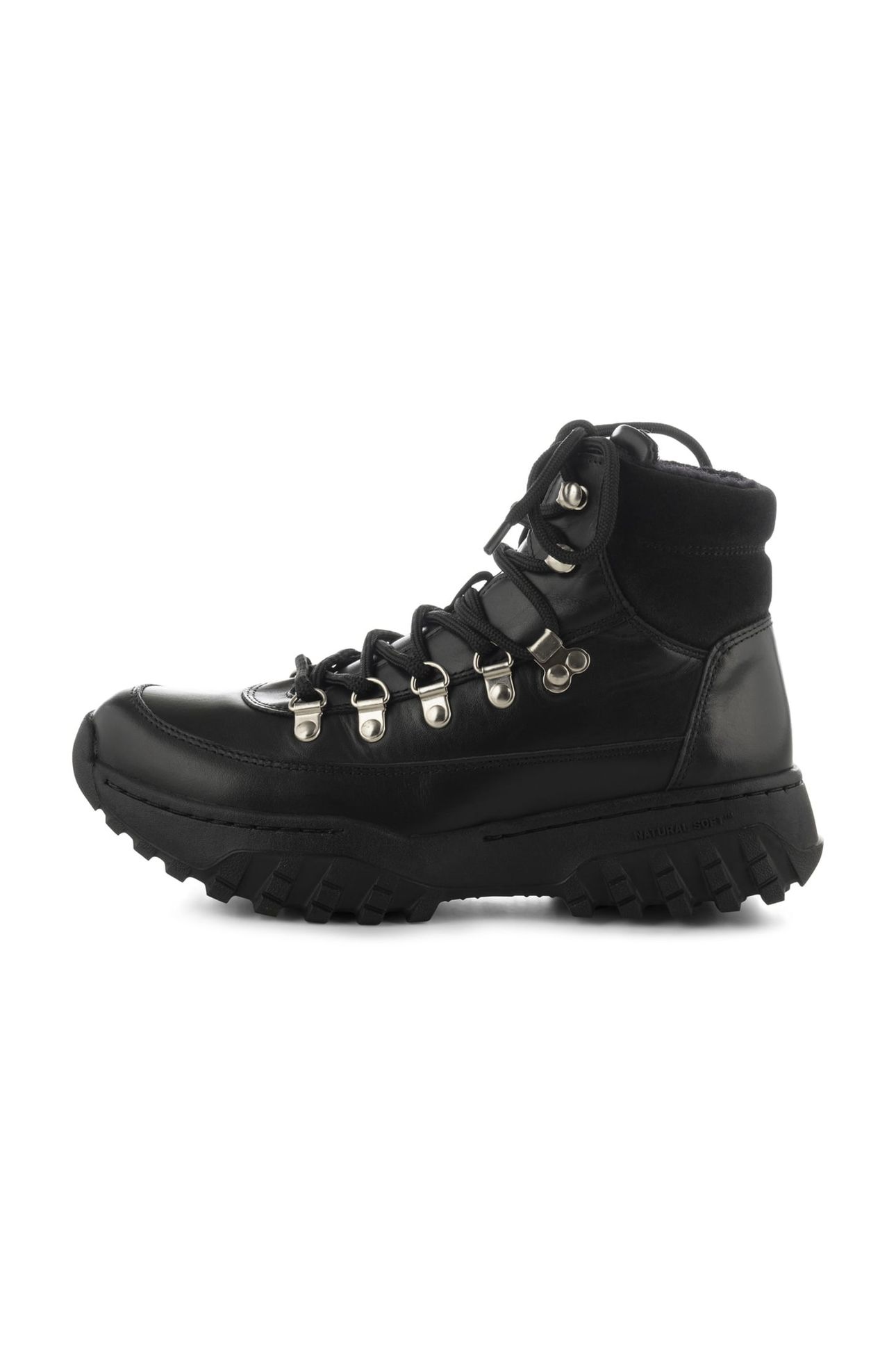 IRIS TRACK LEATHER BLACK 1