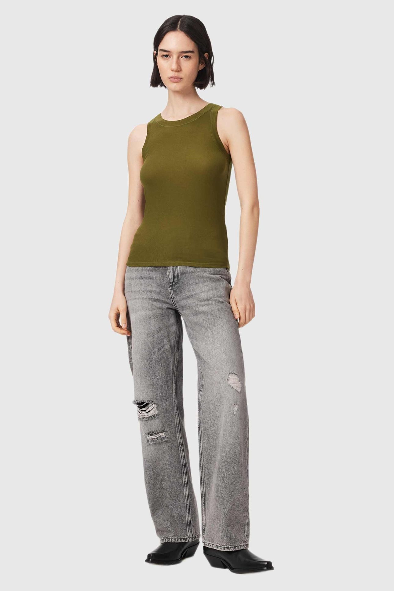 RINA TANK KHAKI GREEN 1