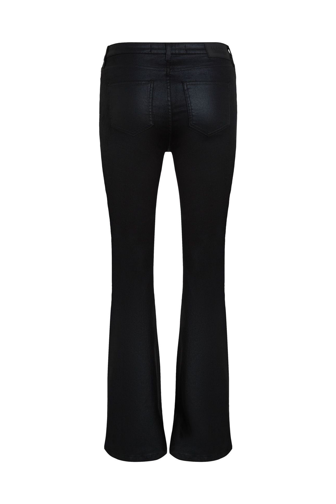 COATED BOOTCUT JEANS BLACK DENIM 4
