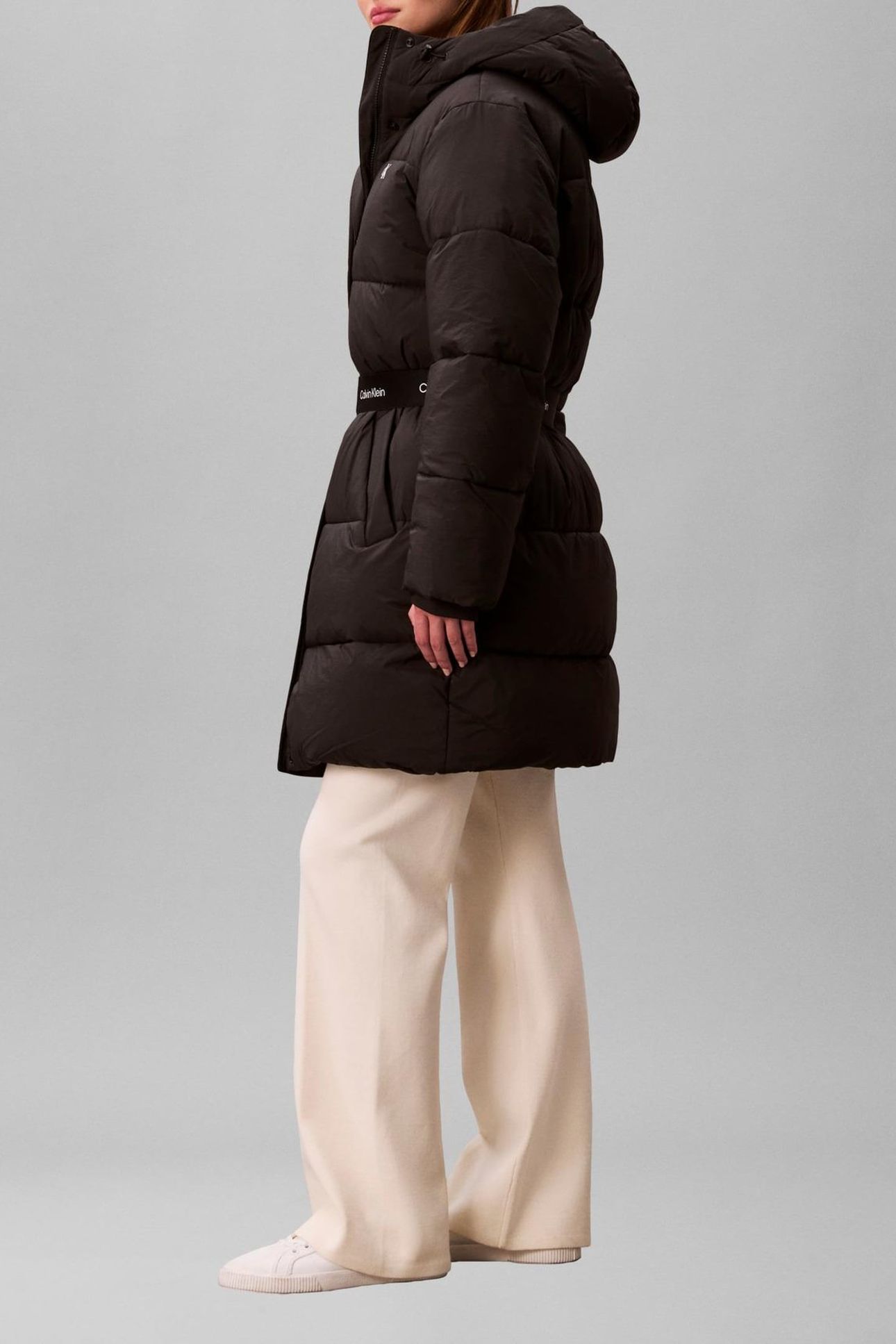 BELTED MIDWEIGHT COAT BLACK 6