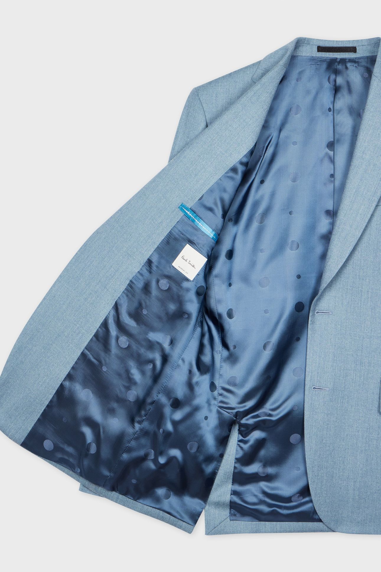 MENS TAILORED FIT 2 BUTTON SUIT LIGHT BLUE 5