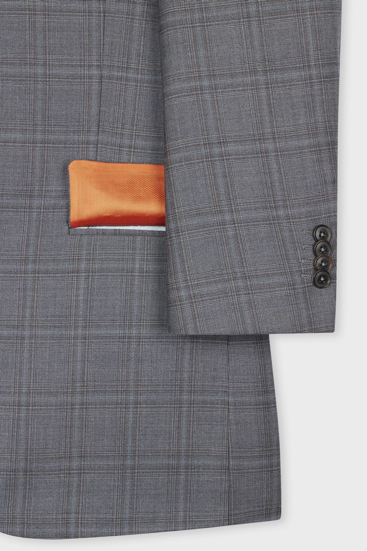 MENS TAILORED FIT 3PC 2 BUTTON SUIT GREY 8