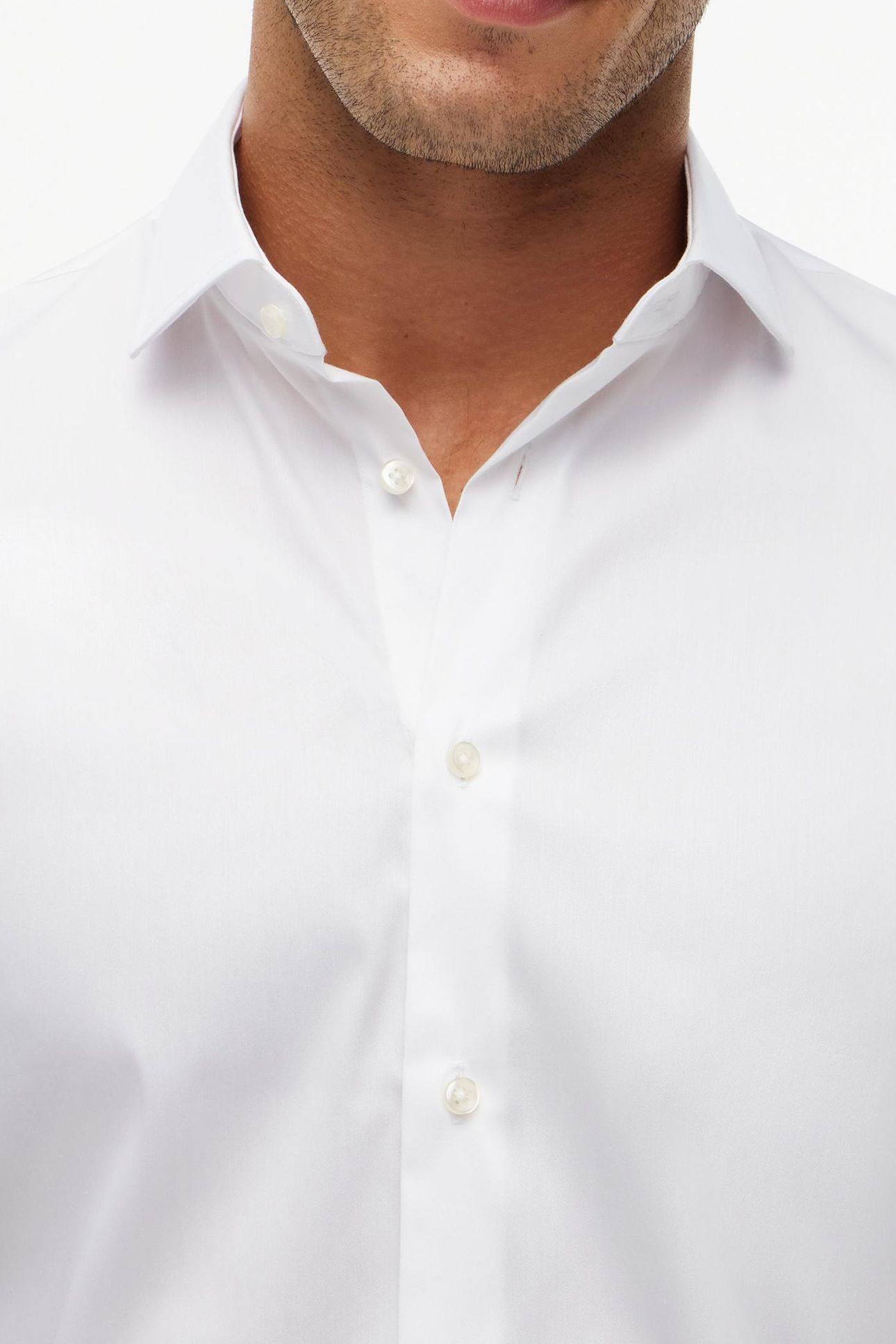 NY FLEX COLLAR SOLID WHITE 9