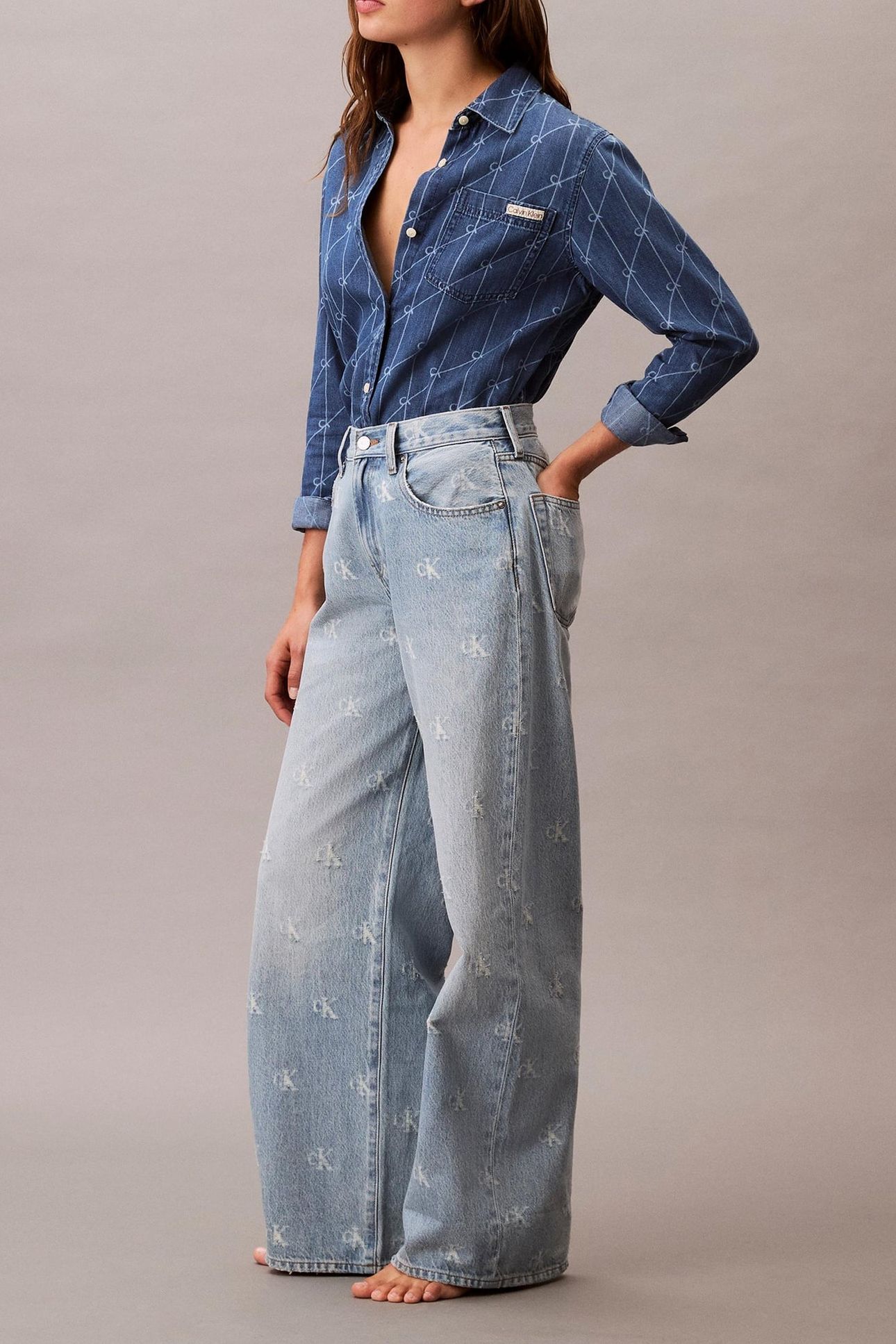 THE WIDE LEG DISTRESSED INDIGO 4