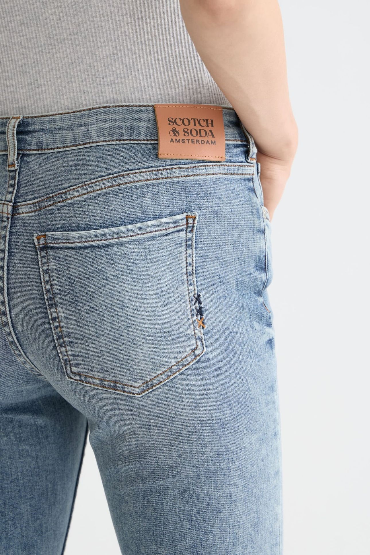 BOHEMIENNE MID RISE SKINNY JEANS BLUE DRAFT 6