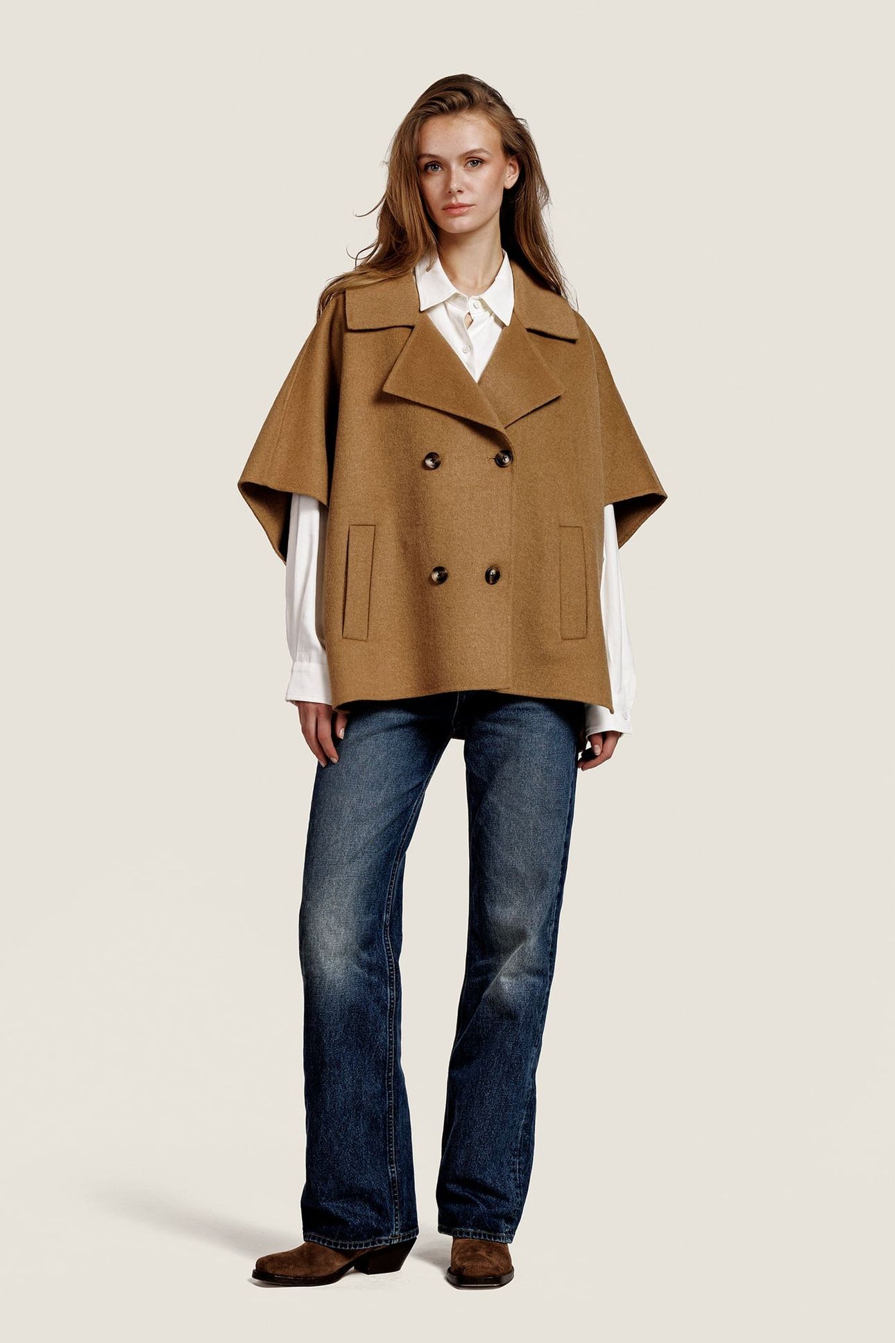 ELIN WOOL JACKET TABACCO 2