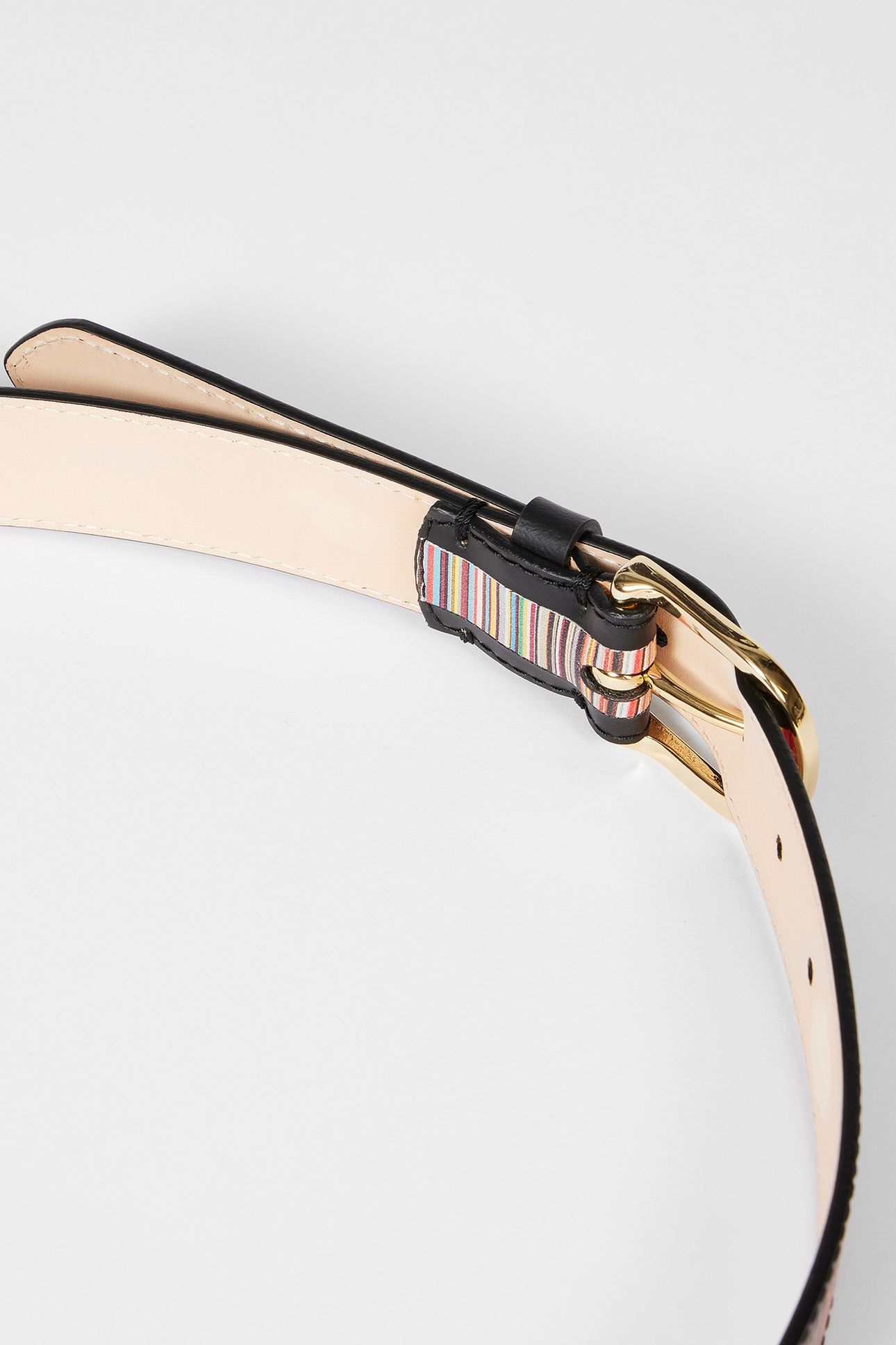 WOMEN BELT SIG STRIPE BLACK 6