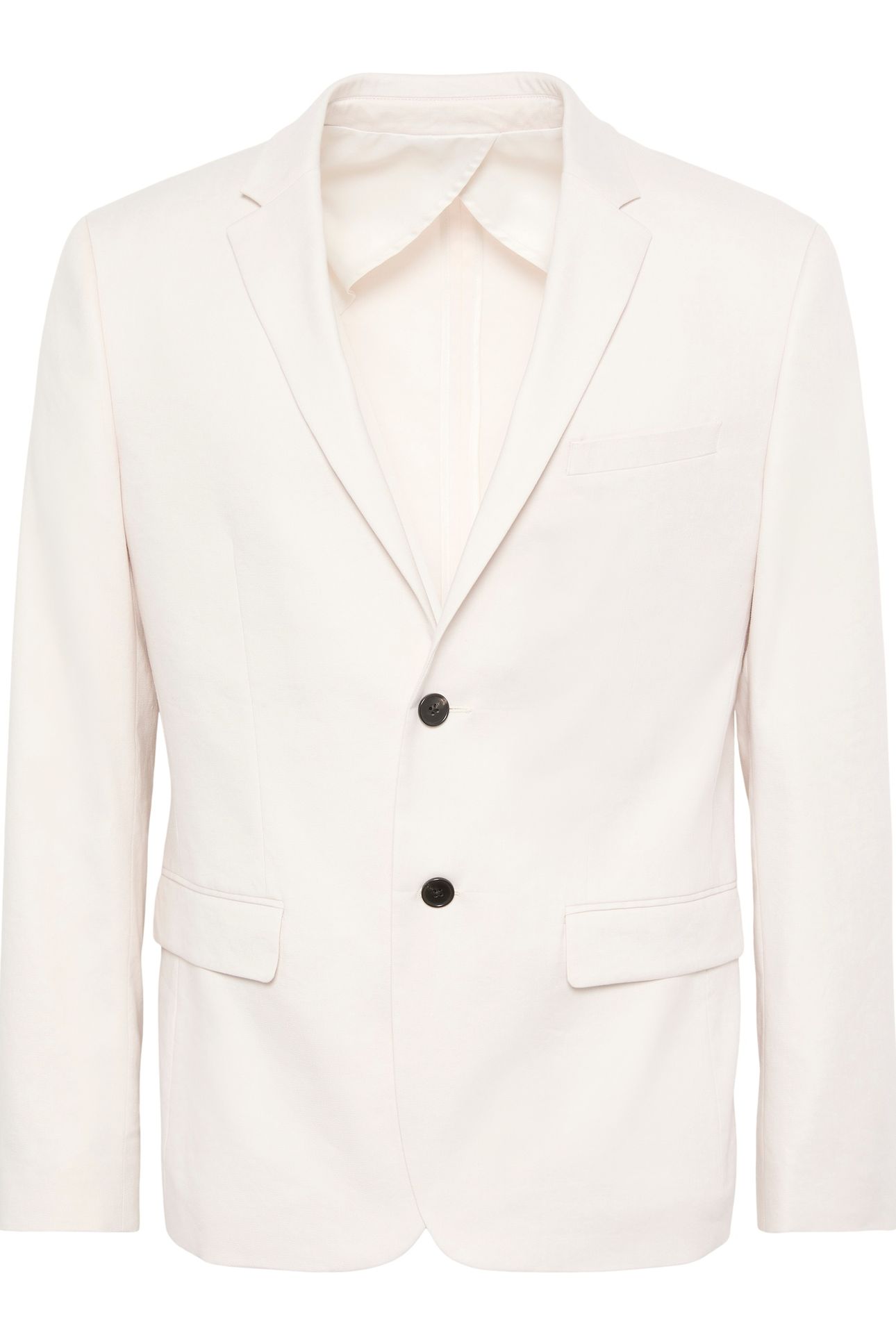 LS LINEN LYOCELL SLIM BLAZER WHITE SAND 4