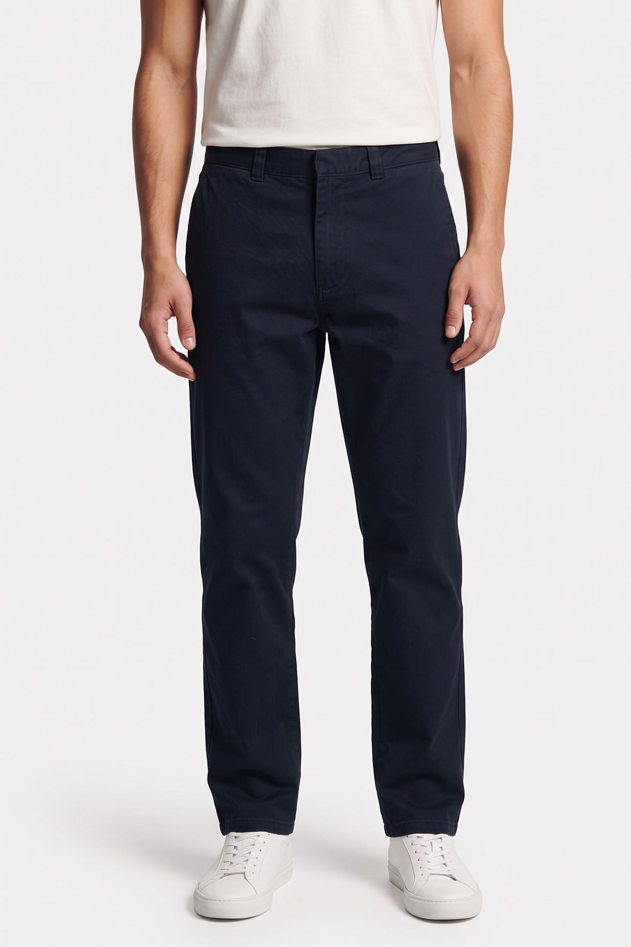 EMIL LOOSE TWILL TROUSERS BLUE 1