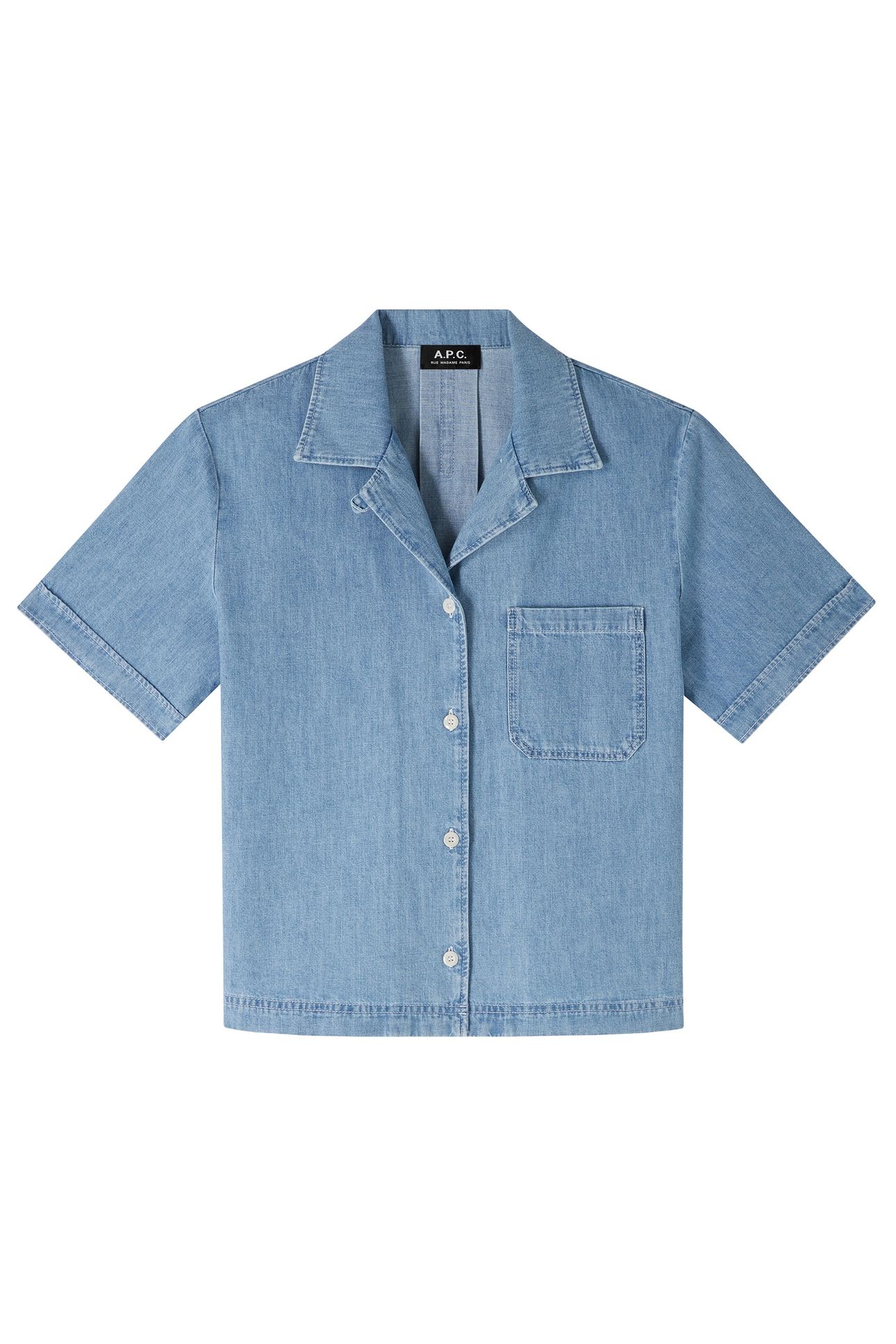 SHORT-SLEEVE SHIRT MAEVA LIGHT BLUE 2