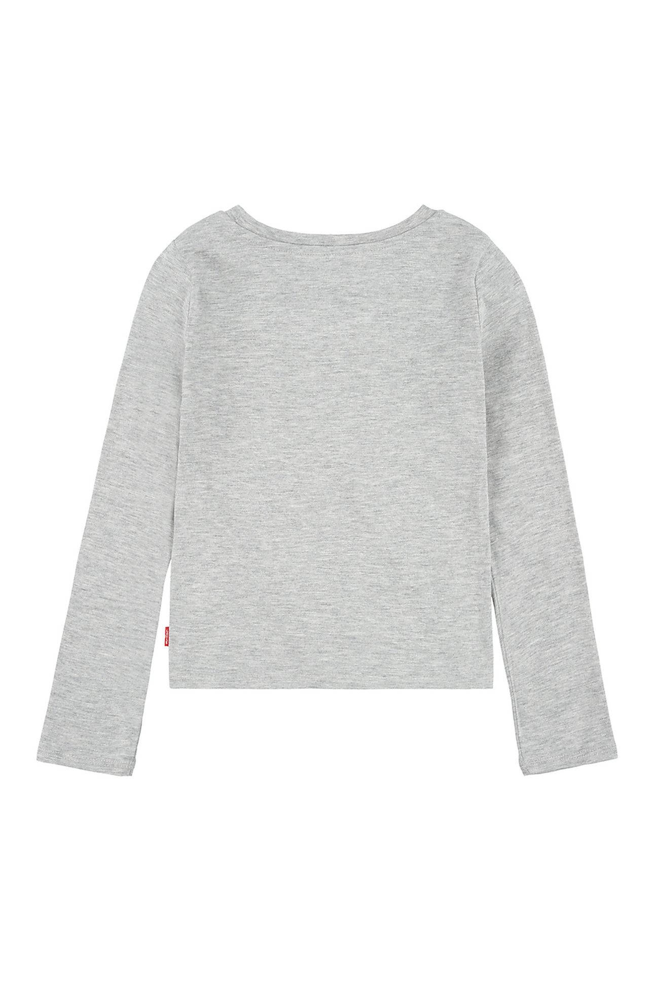 GIRLS LS BATWING TOP GRAY HEATHER 2