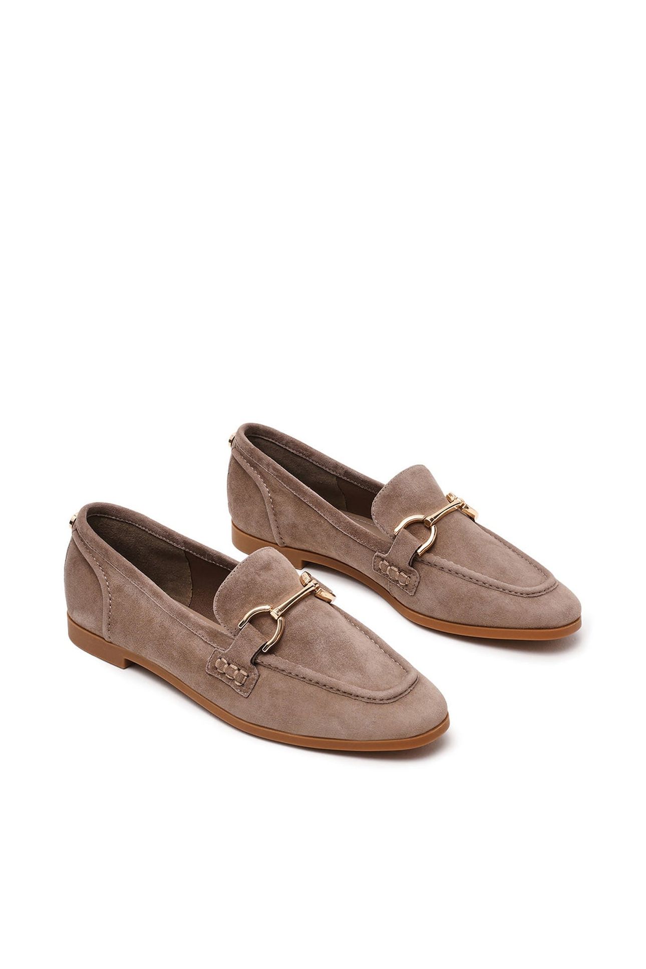 KELI FLAT SHOES TAUPE SUEDE 2