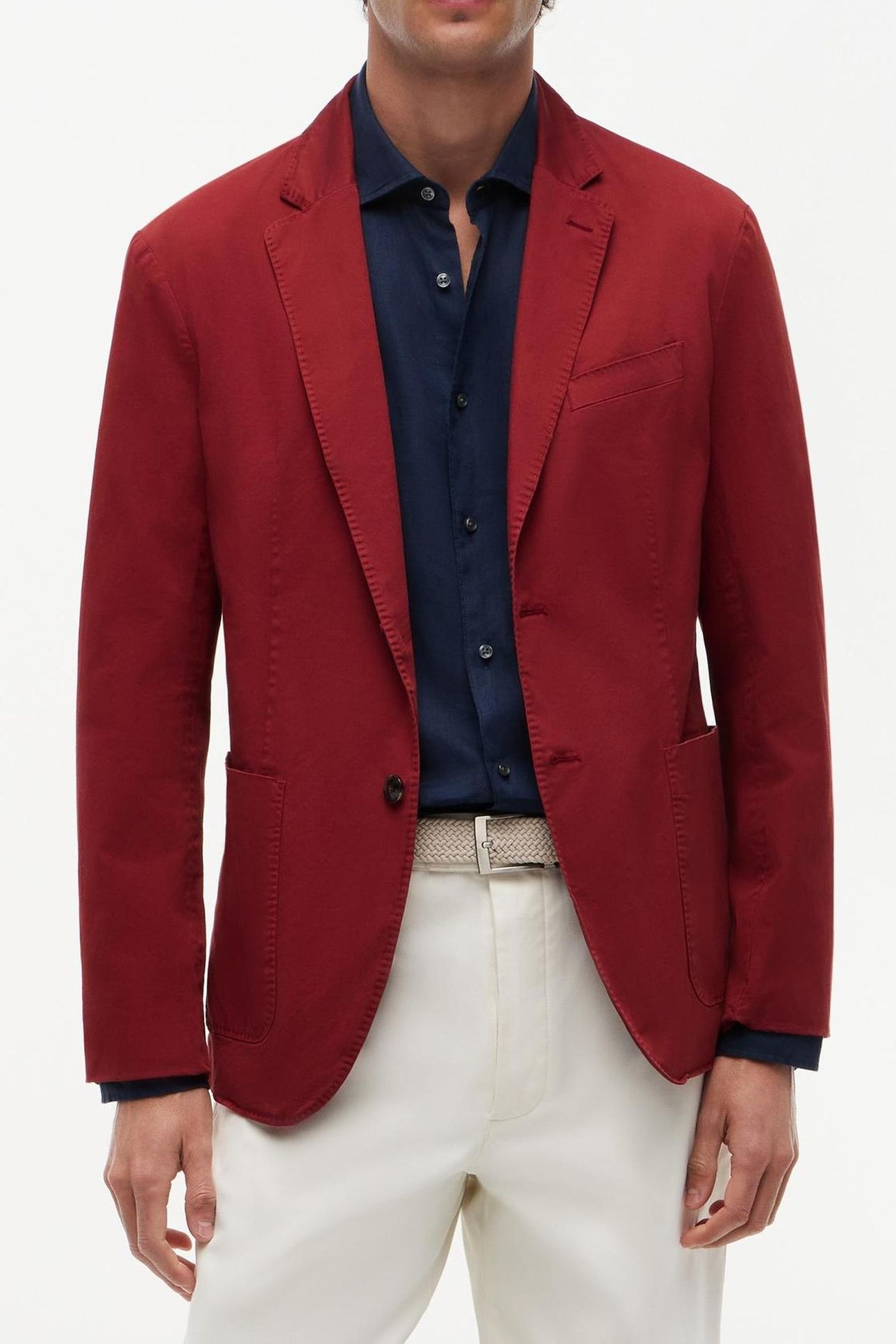 DC COTTON GMD BLAZER MAGMA RED 2