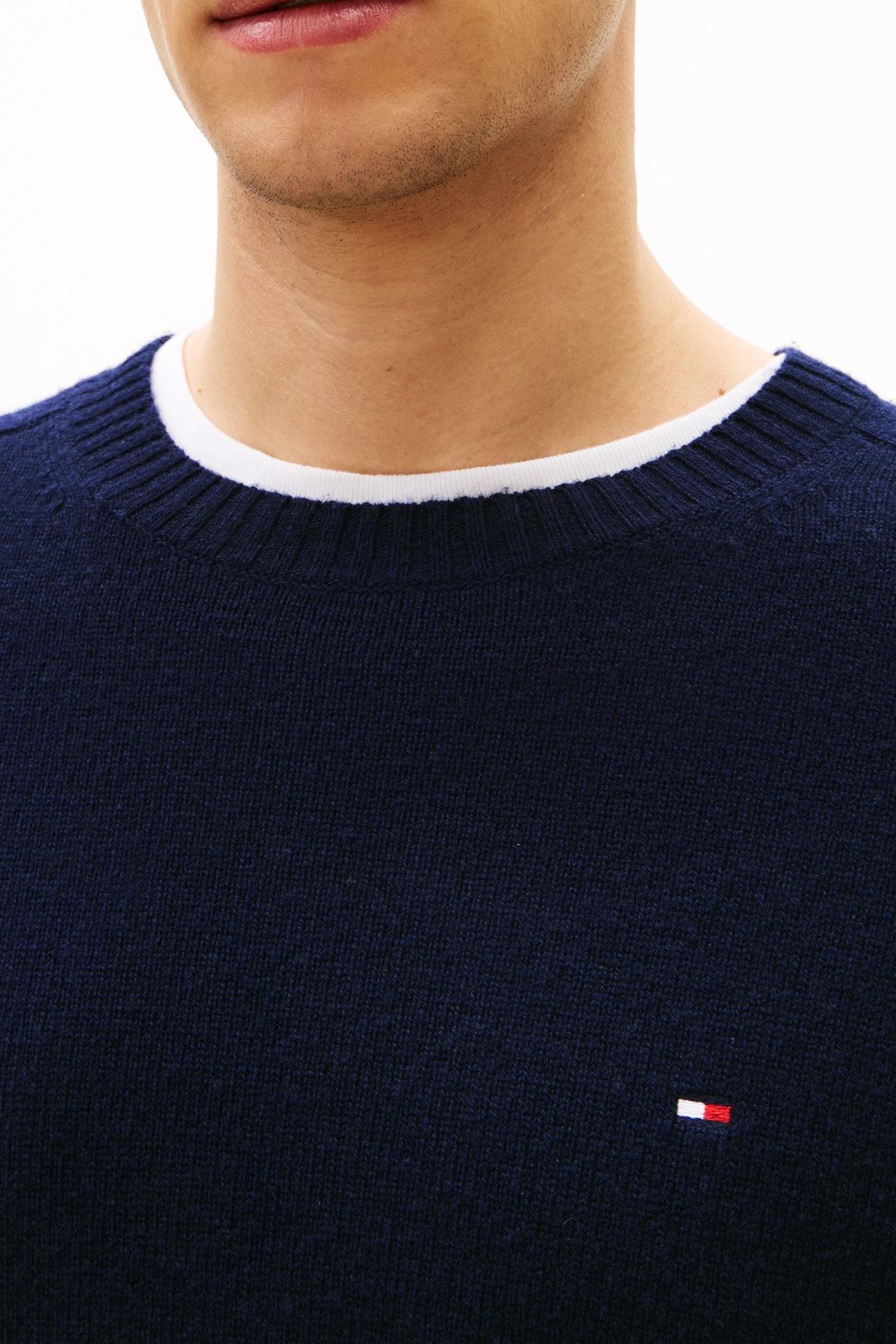 LAMBSWOOL CREW NECK NAVY BLUE 8