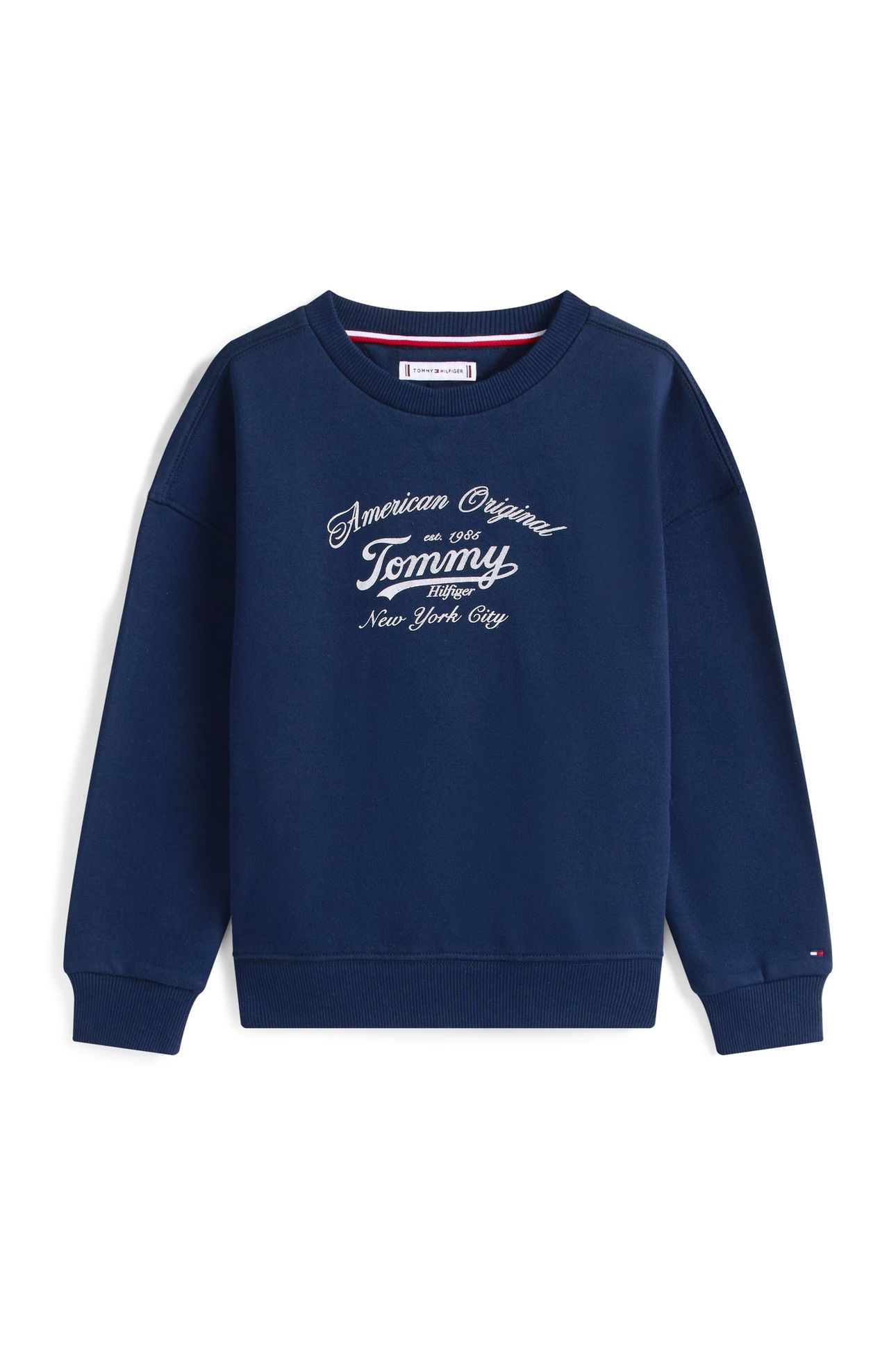 GIRLS TOMMY SCRIPT SWEATSHIRT DARK NIGHT NAVY 4
