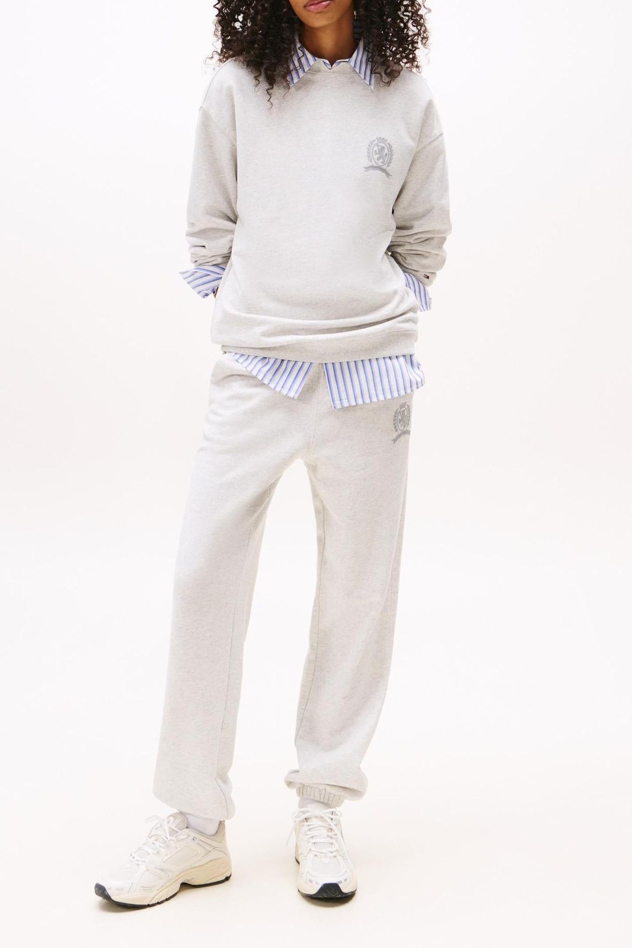 TJW RELAXED CREST NOTCH LIGHT GREY HEATHER 3