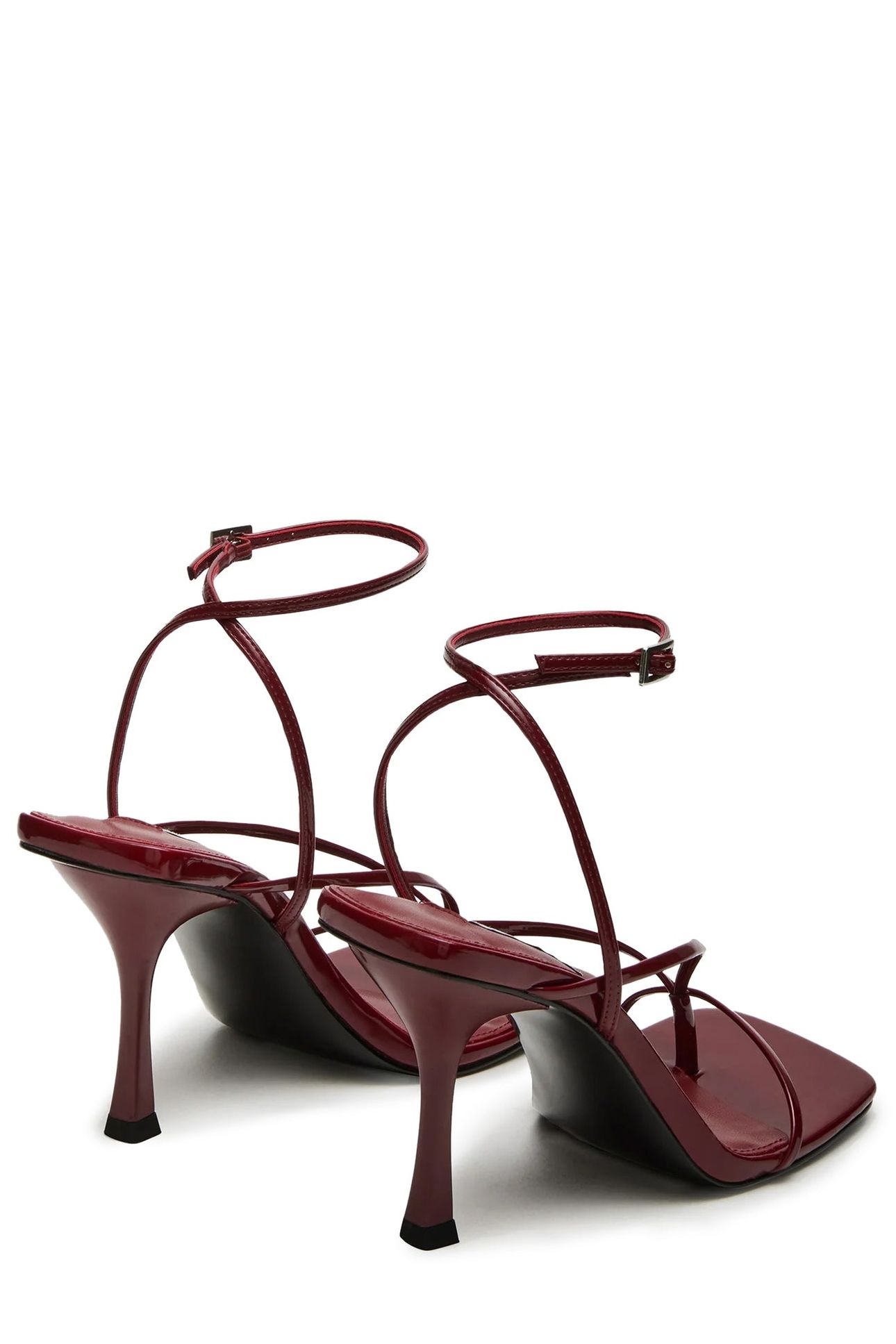ANNIE SANDALS WINE PATENT 5