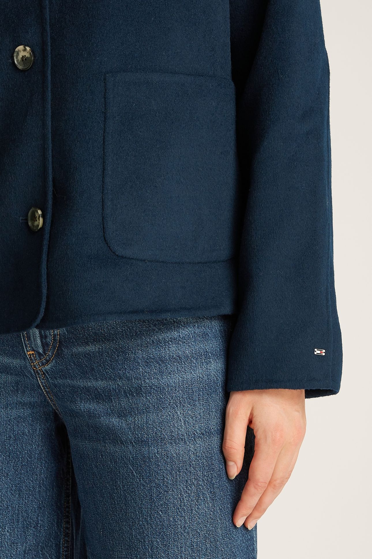 DF WOOL BOMBER JACKET DARK NIGHT NAVY 6