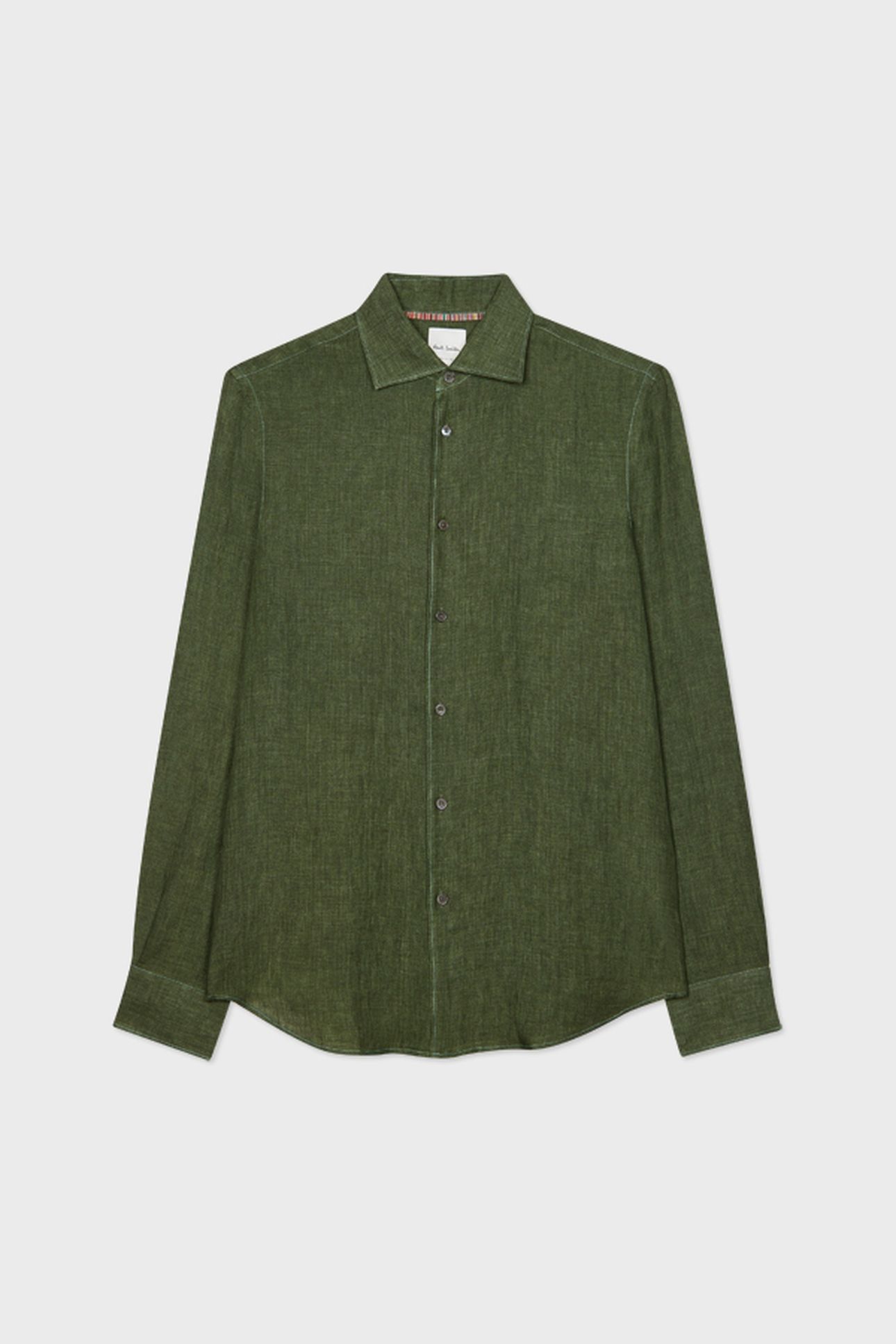 MENS S/C SLIM FIT SHIRT MILITARY GREEN 2