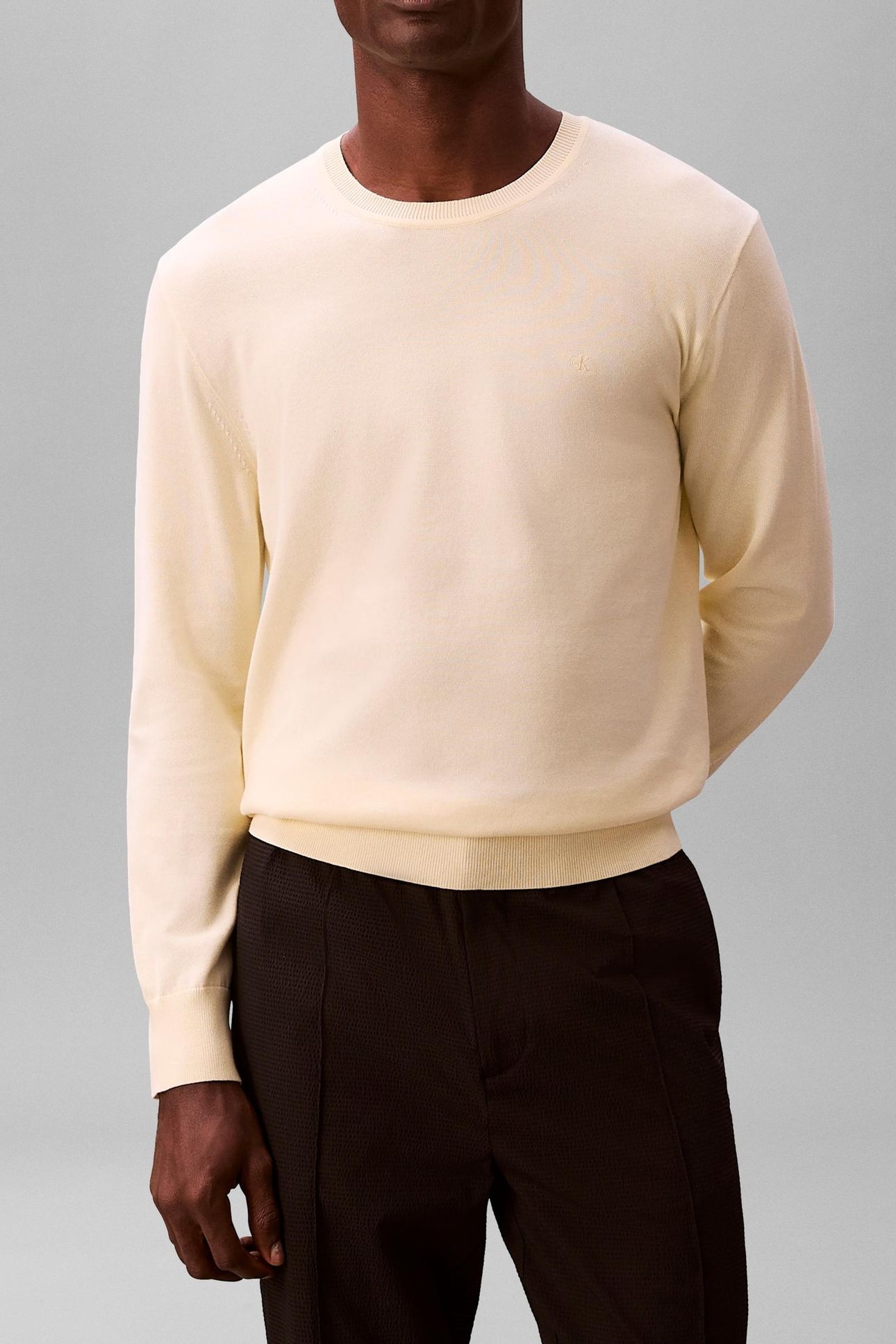 LS SUPIMA COTTON CREW PEAR SORBET 1