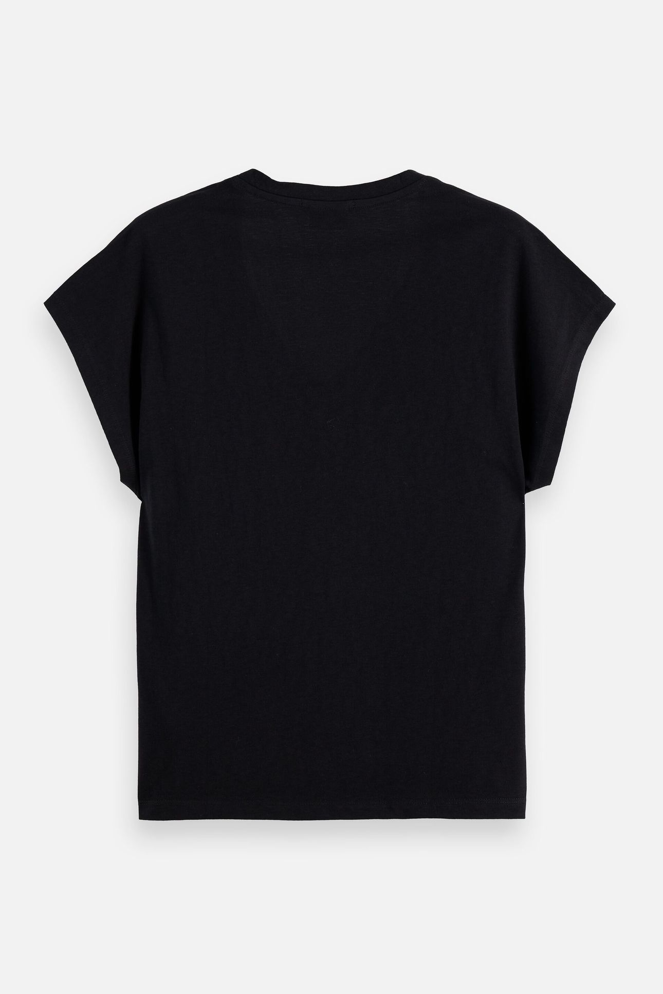 SLUB V-NECK T-SHIRT BLACK 5