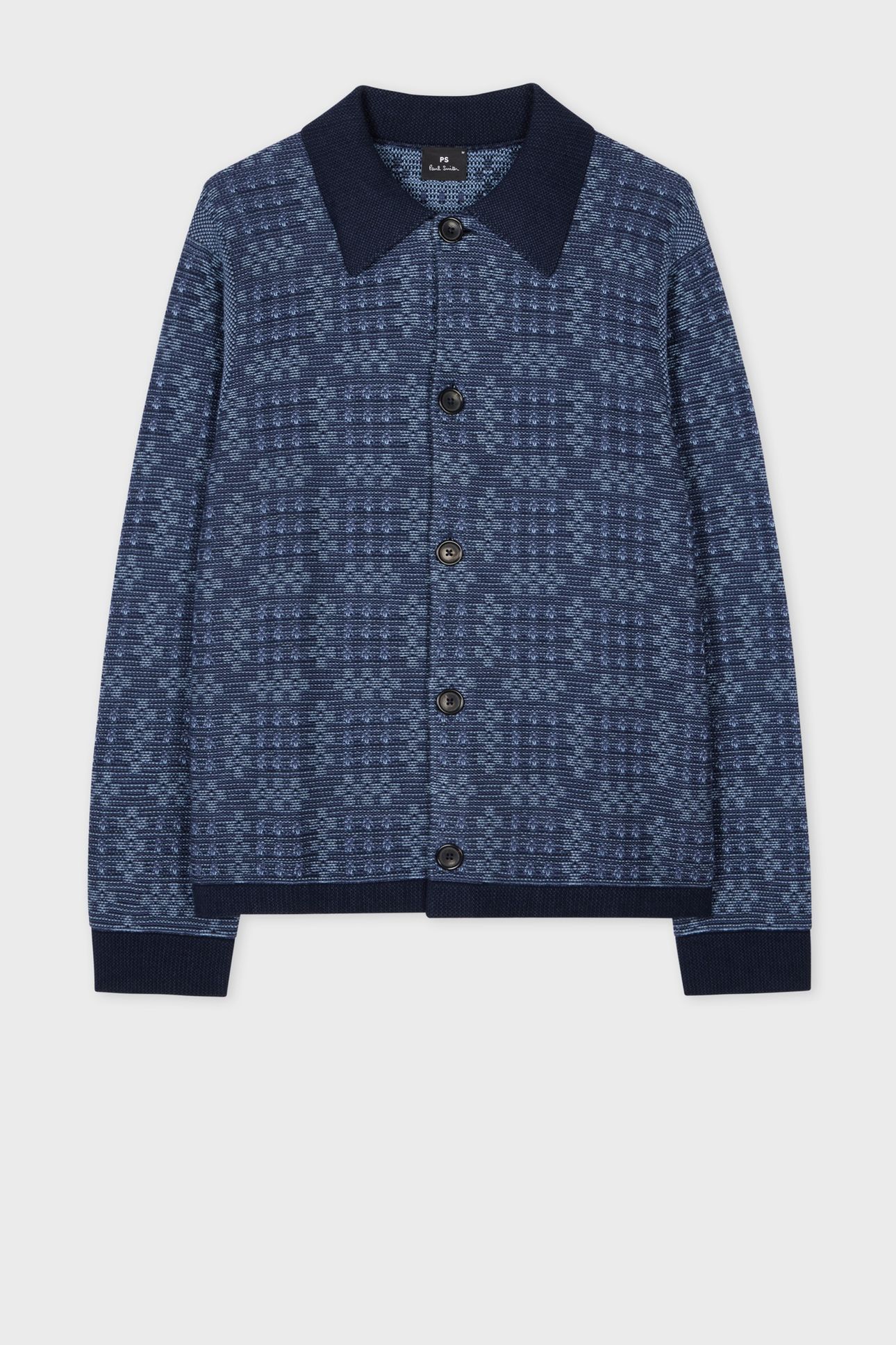 MENS CARDIGAN BUTTON THRU VERY DARK NAVY 4