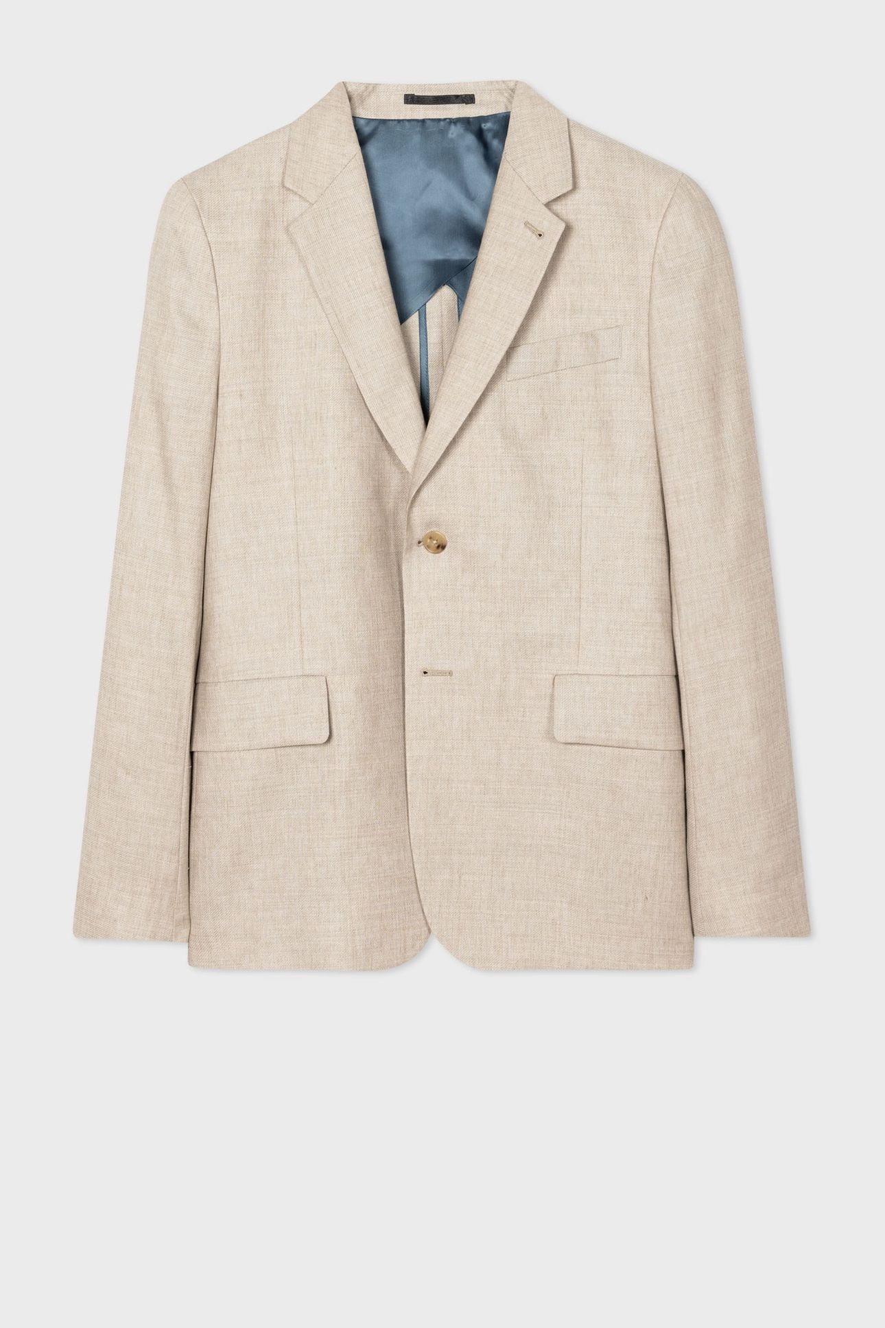 MENS 2 BUTTON JACKET LIGHT BEIGE 4
