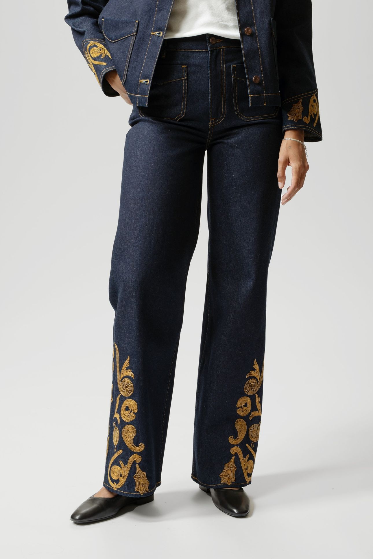HOLLY WESTERN PANTS EMBROIDERY 1