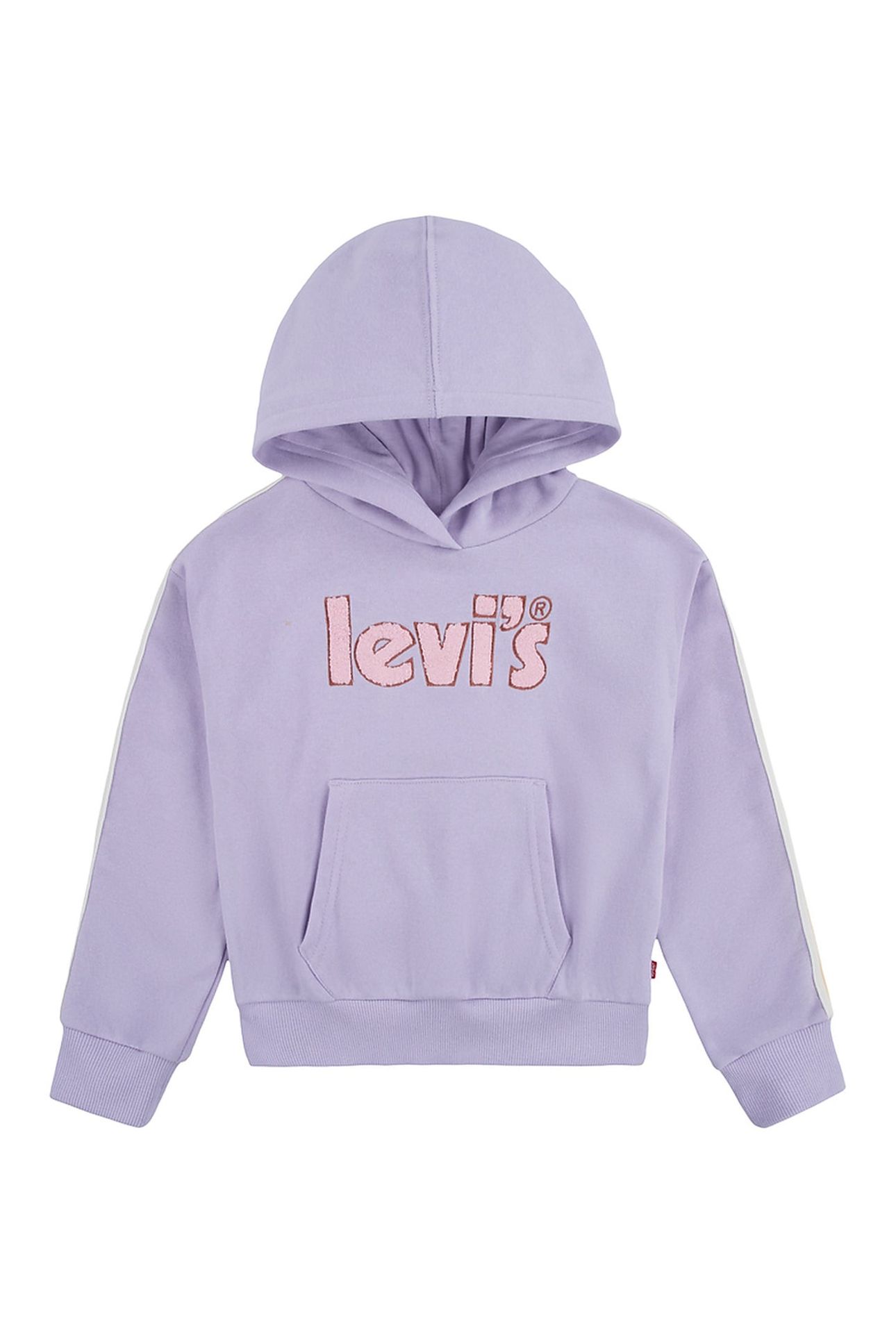 GIRLS PULLOVER HOODIE PASTEL LILAC 1