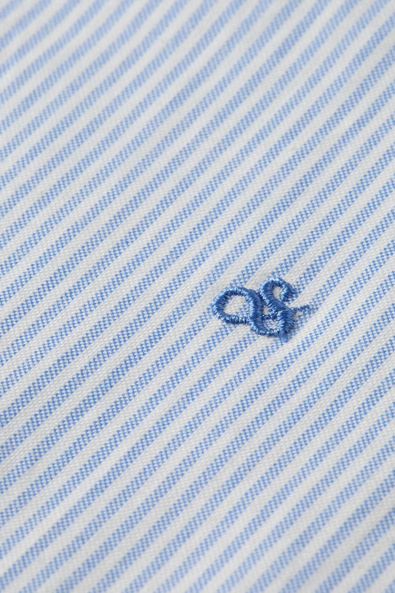 GIRLFRIEND OXFORD STRIPES SHIRT WHITE AND BLUE STRIPE 7