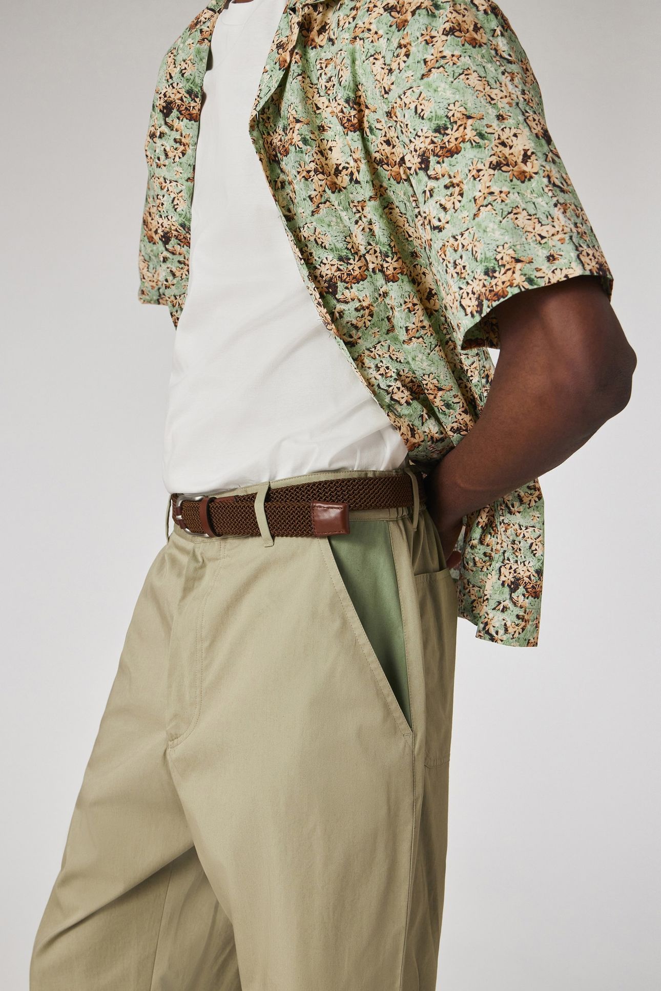 MENS TROUSER LT GREYISH GREEN 6