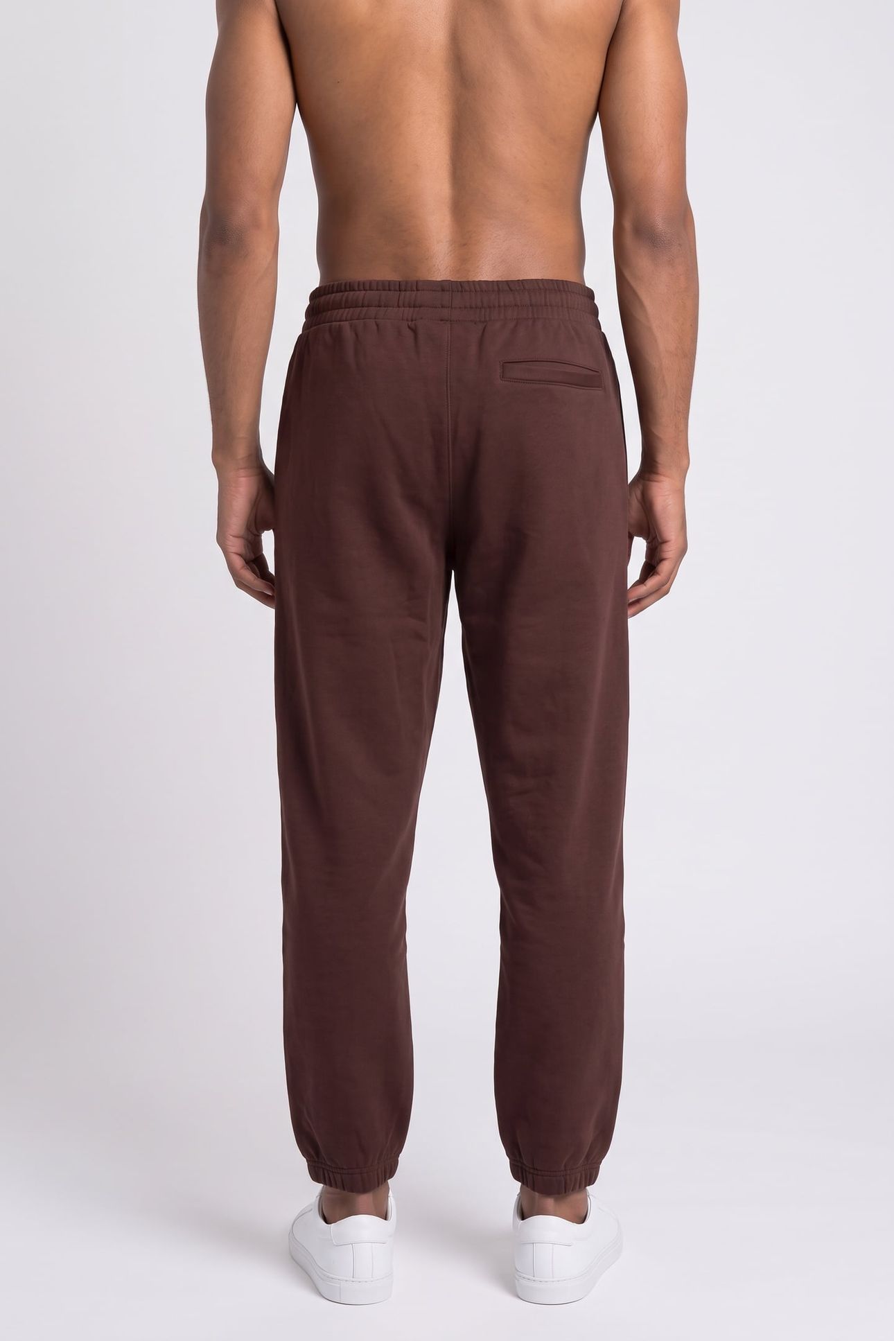 EU 350TERRY GRAPHIC SWEATPANTS RICH BROWN 2