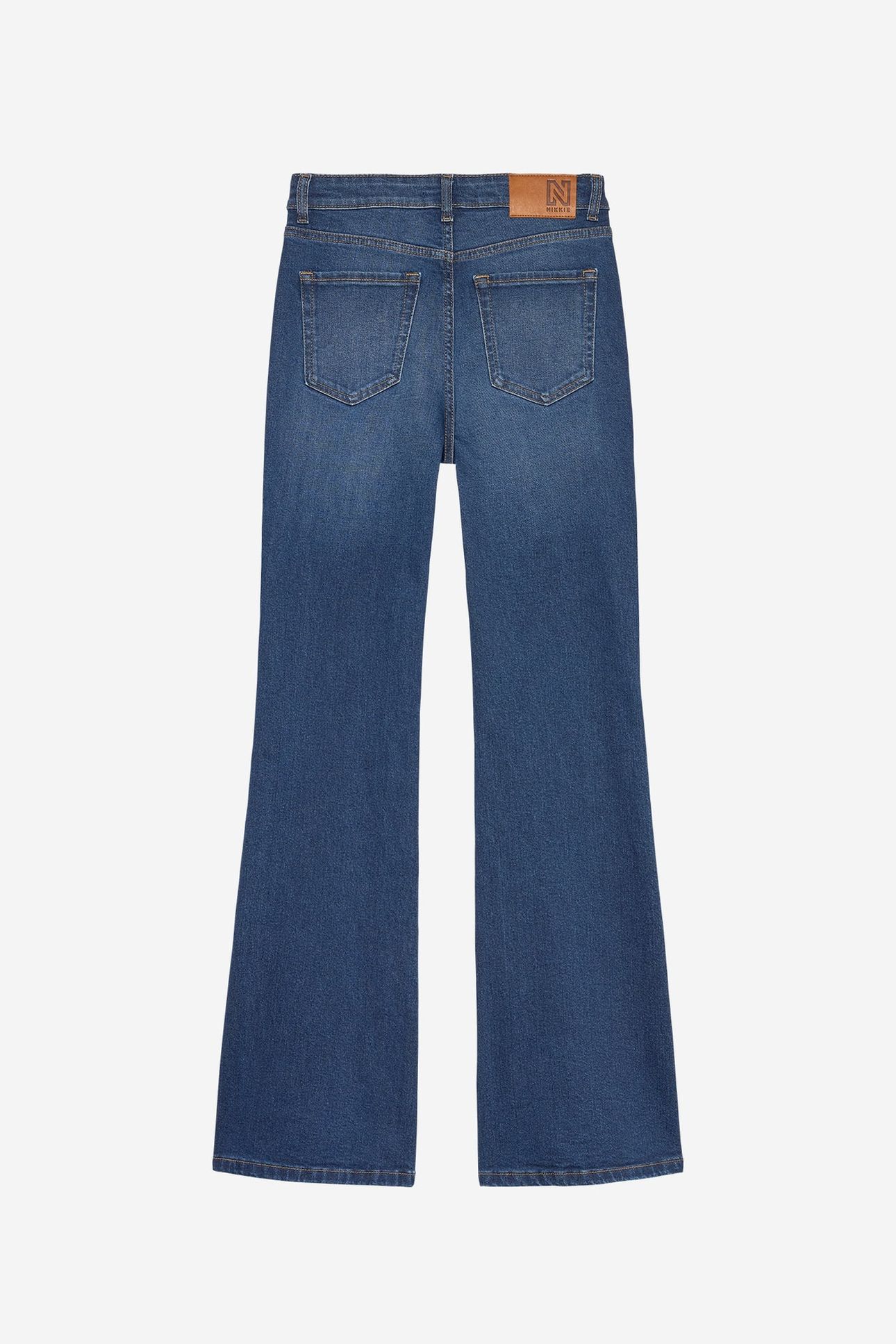 ESSIA BLUE FLARE JEANS BLUE DENIM 4
