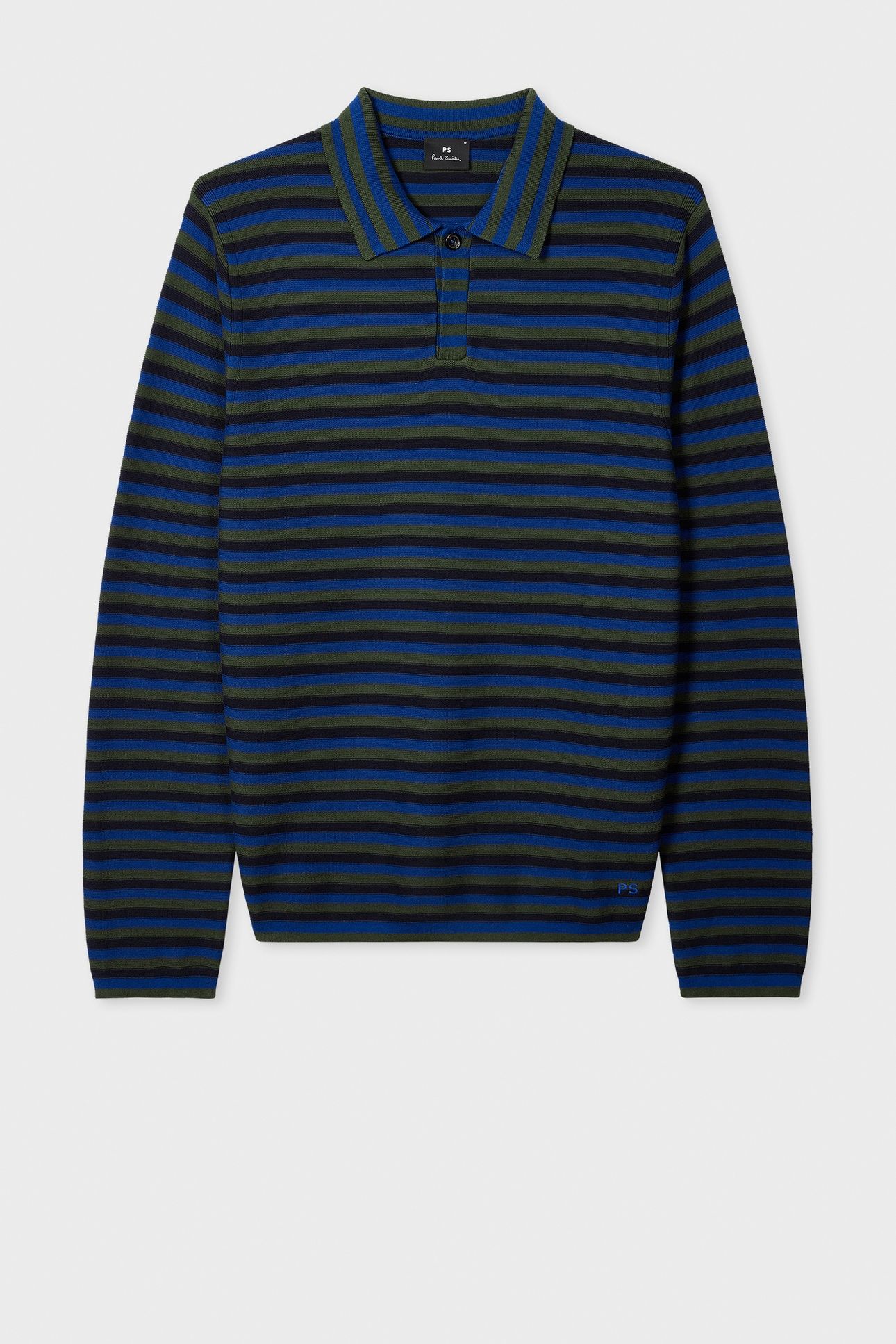 MENS SWEATER LS POLO VERY DARK NAVY 4