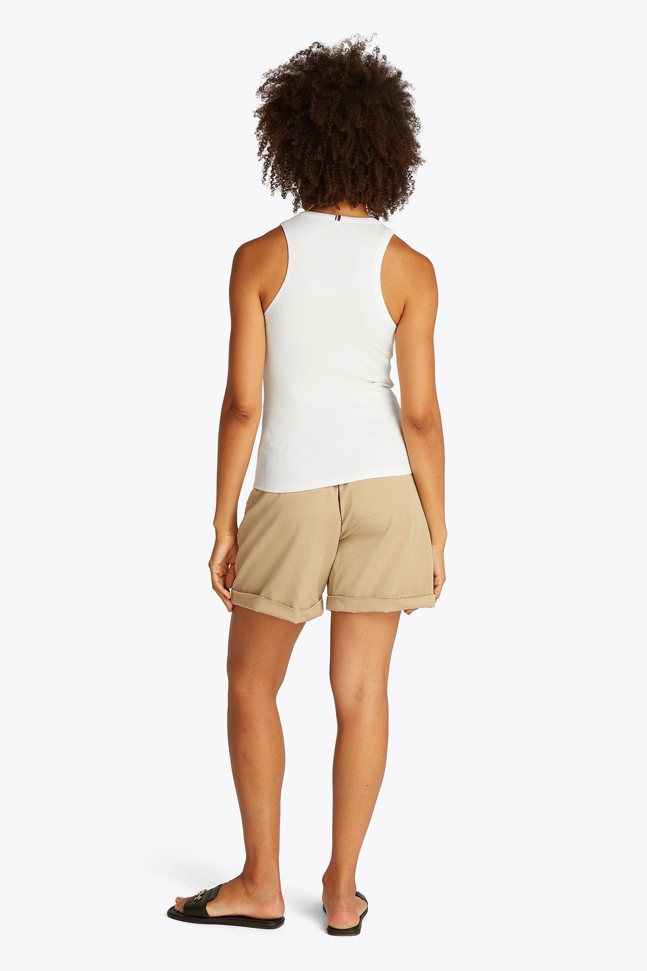SLIM 5X2 RIB TANK TOP ECRU 2