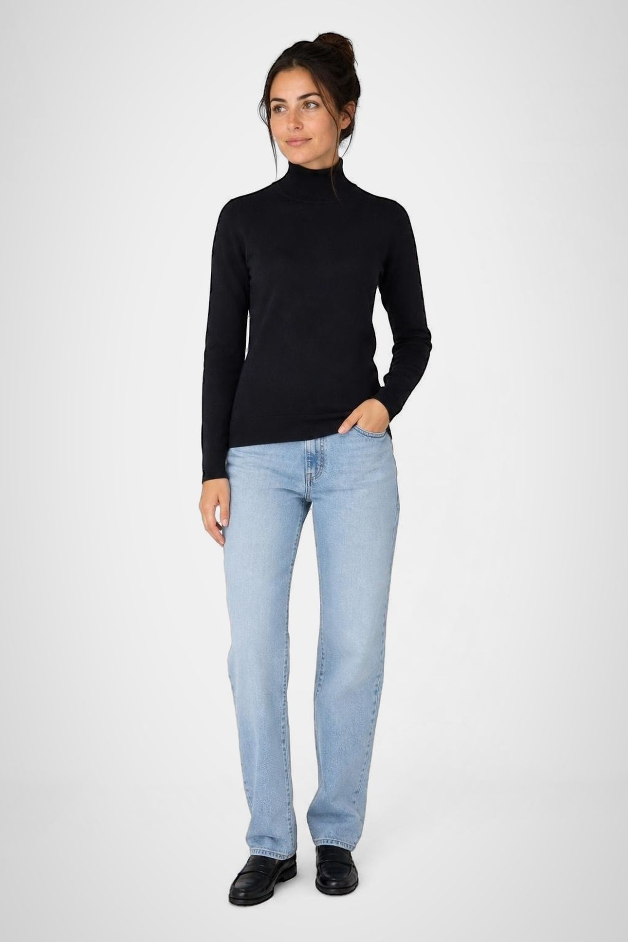 ROLL NECK SWEATER NAVY 2