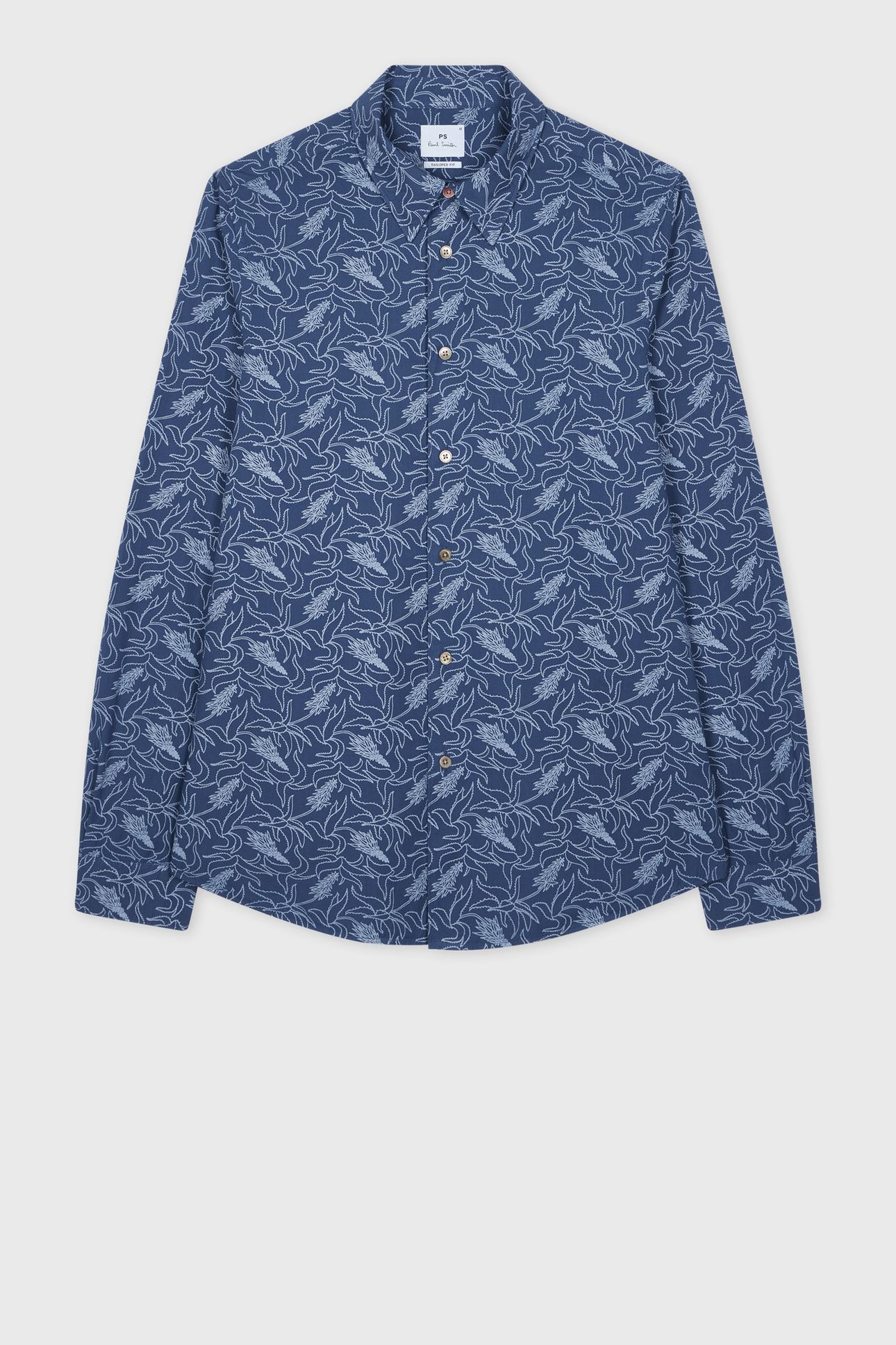 MENS LS TAILORED FIT SHIRT COBALT BLUE 1