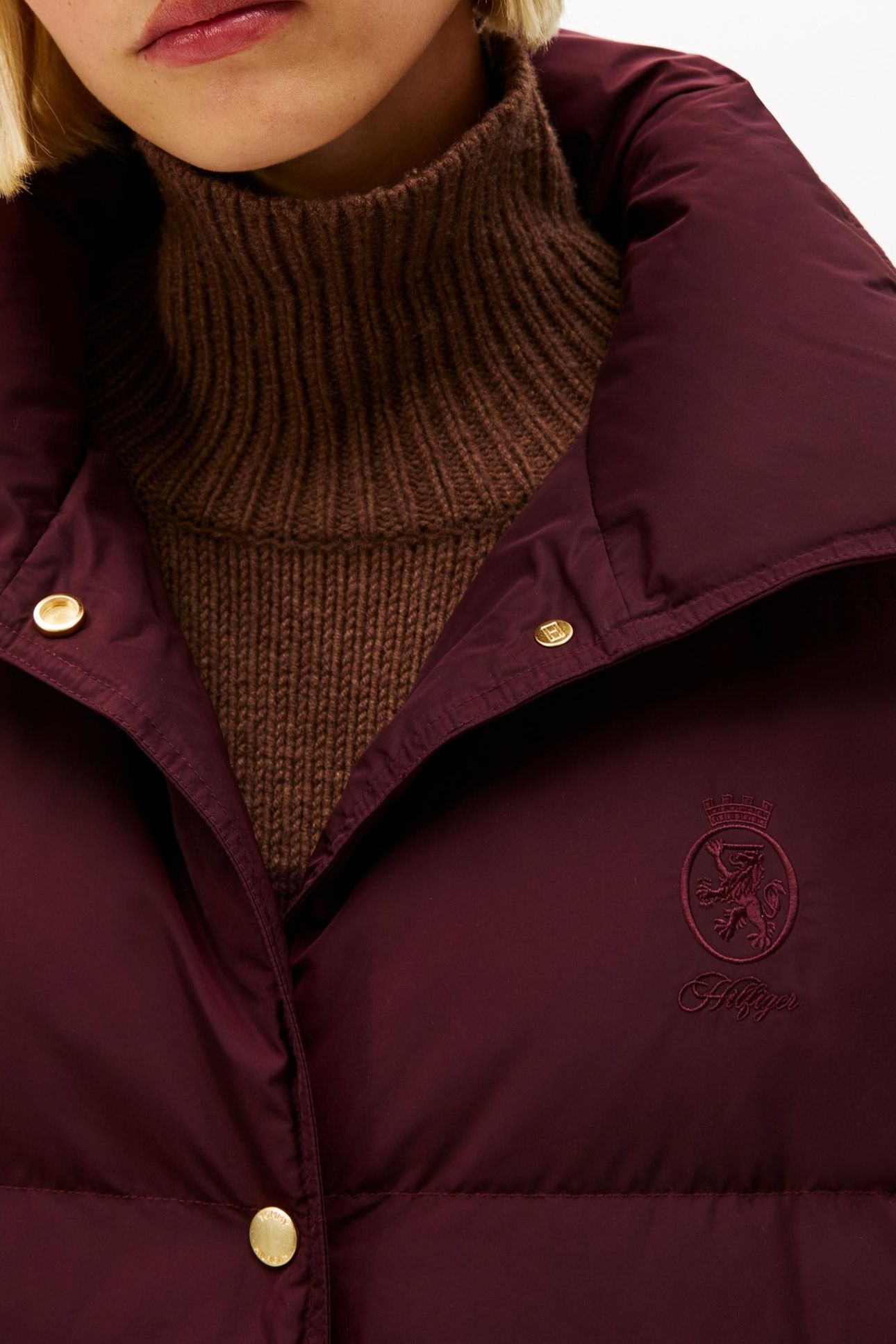 CREST MW DOWN REG COAT DEEP BURGUNDY 5