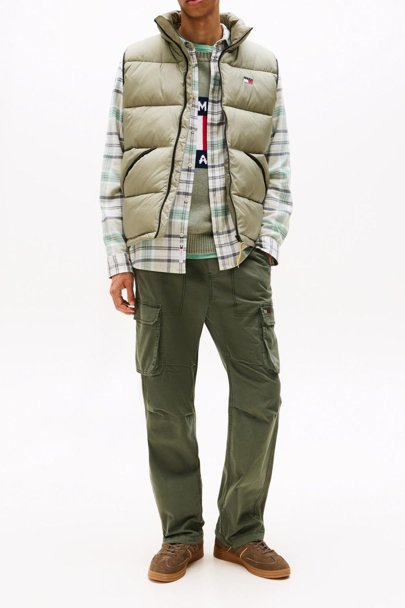 TJM OTIS H-BONE CARGO PEWTER GREEN 3
