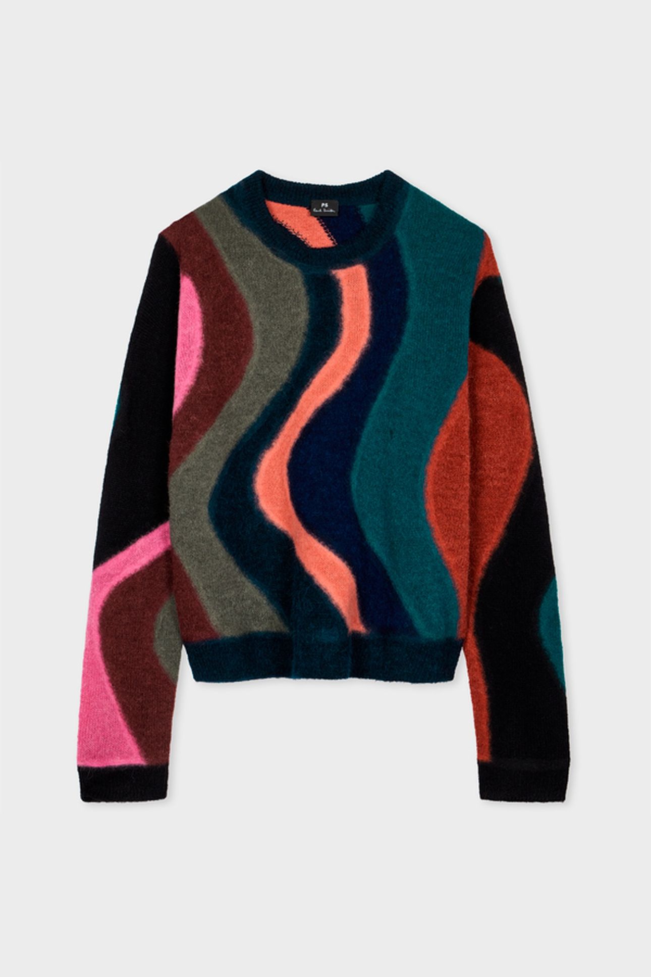WOMENS KNITTED SWEATER CREW NECK BLACK 5
