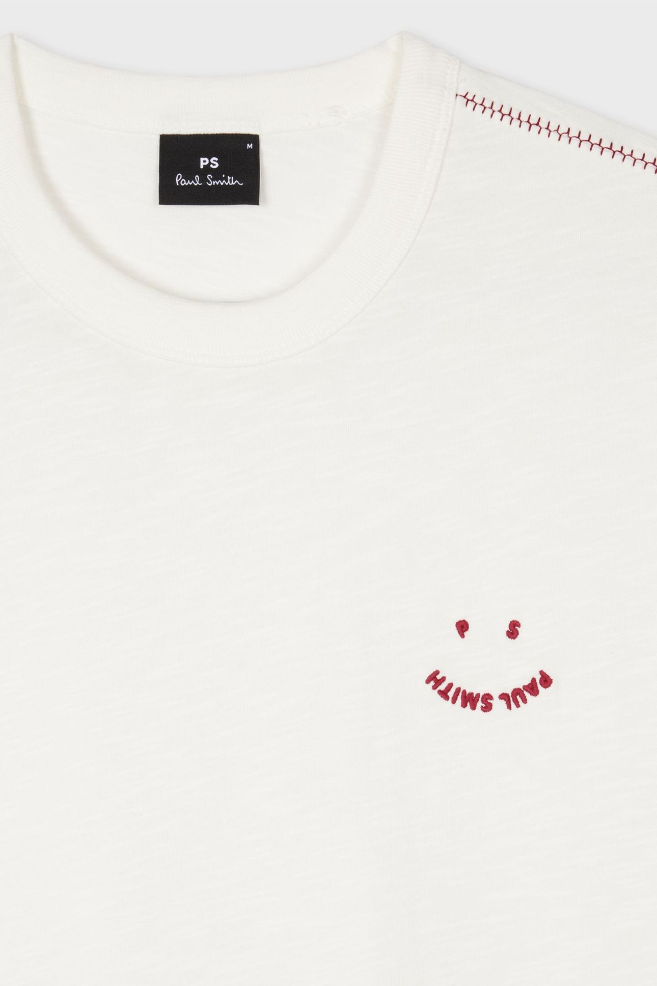 MENS CASUAL FIT SS T SHIRT HAPPY OFF WHITE 8