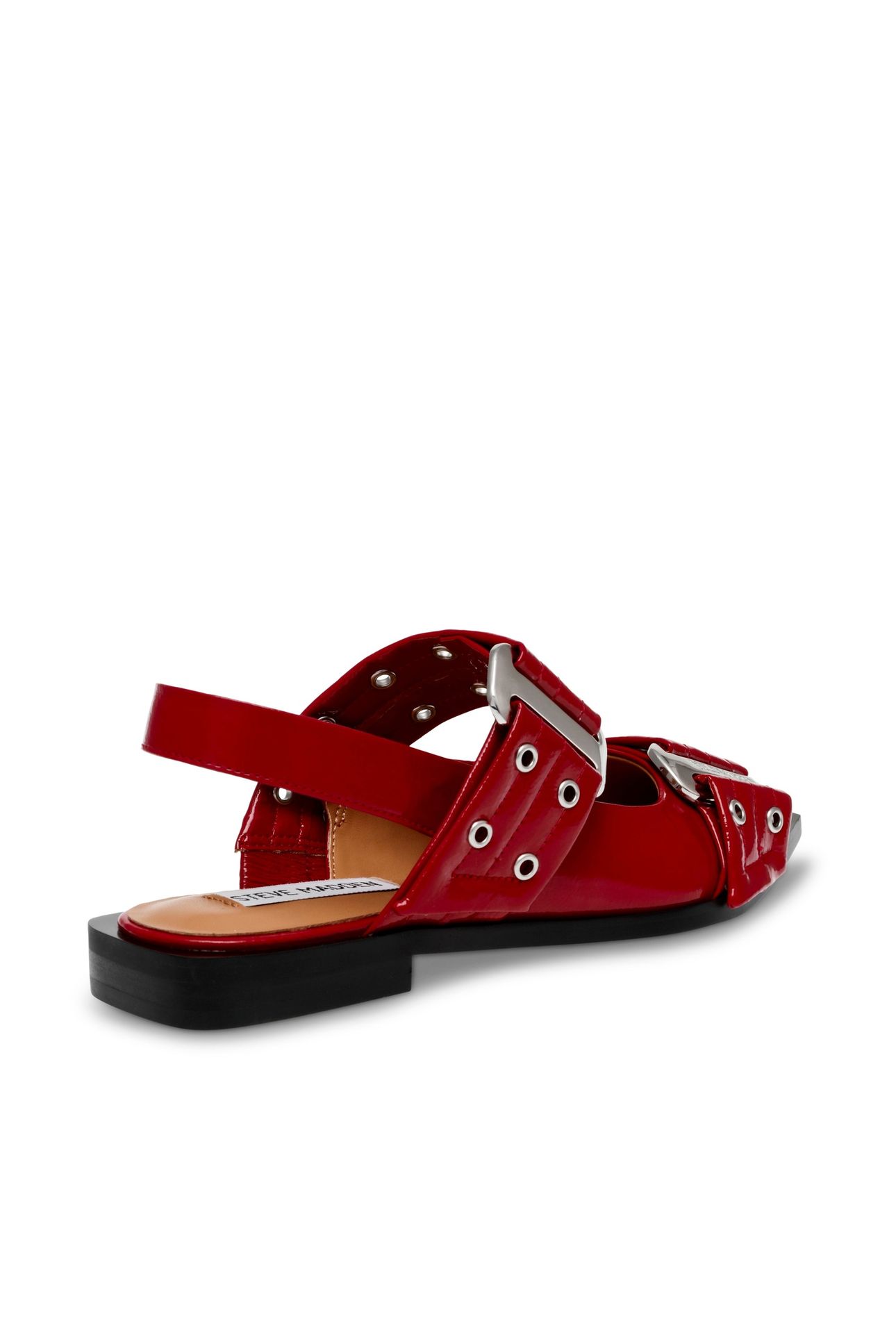 GRAND AVE FLAT SHOES RED PATENT 4