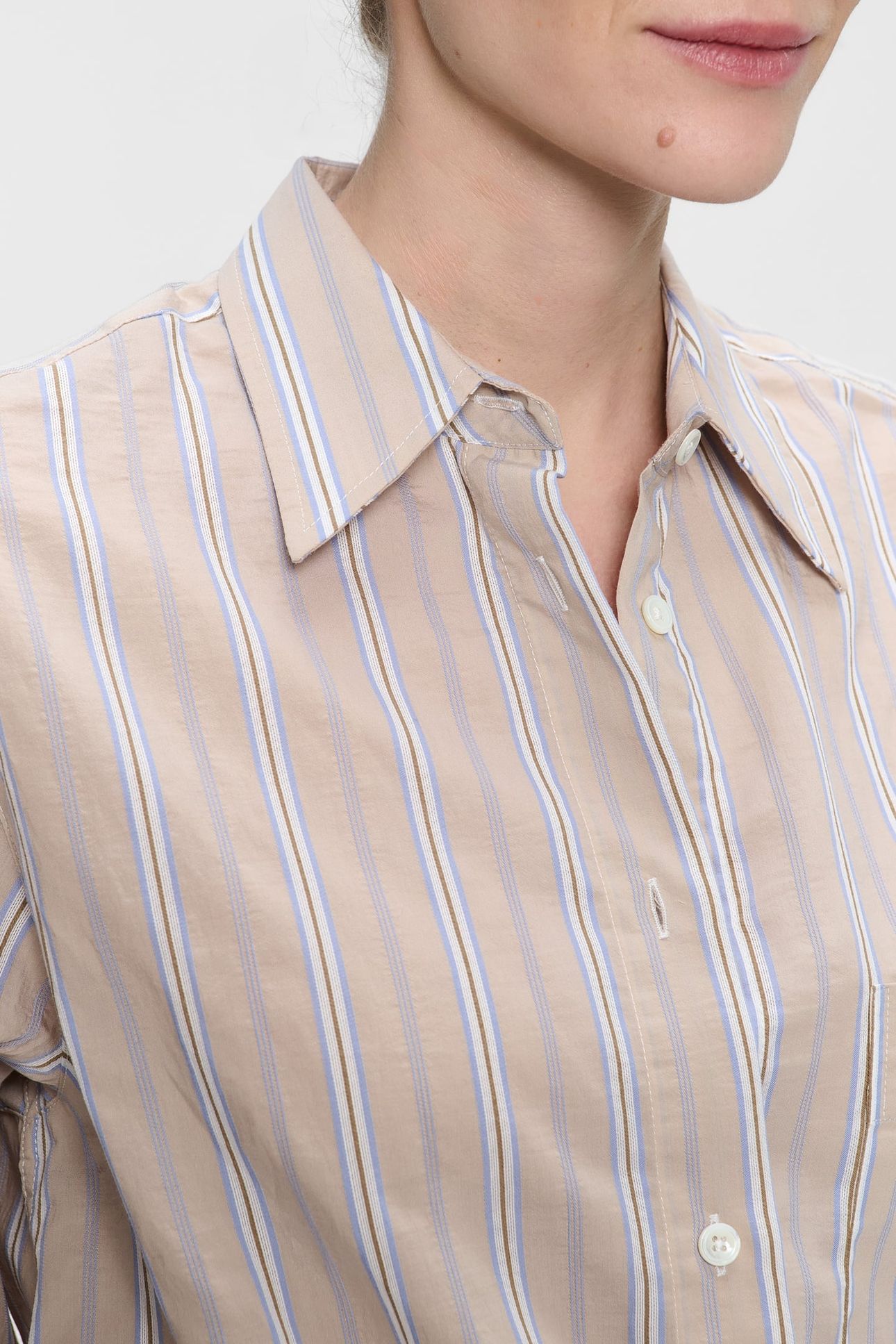 STRIPED BOXY SHIRT CHALK 5