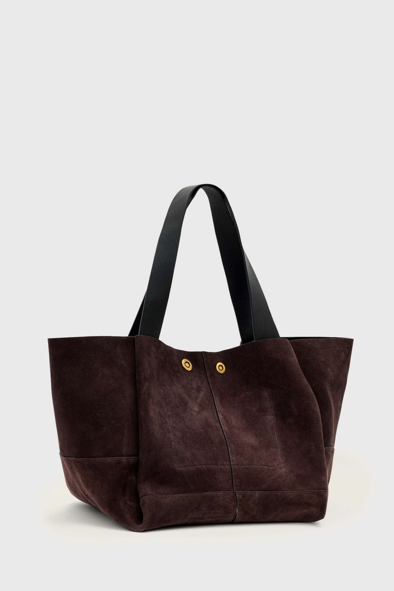 ROSALIE SUEDE TOTE BURNT UMBER RED 2
